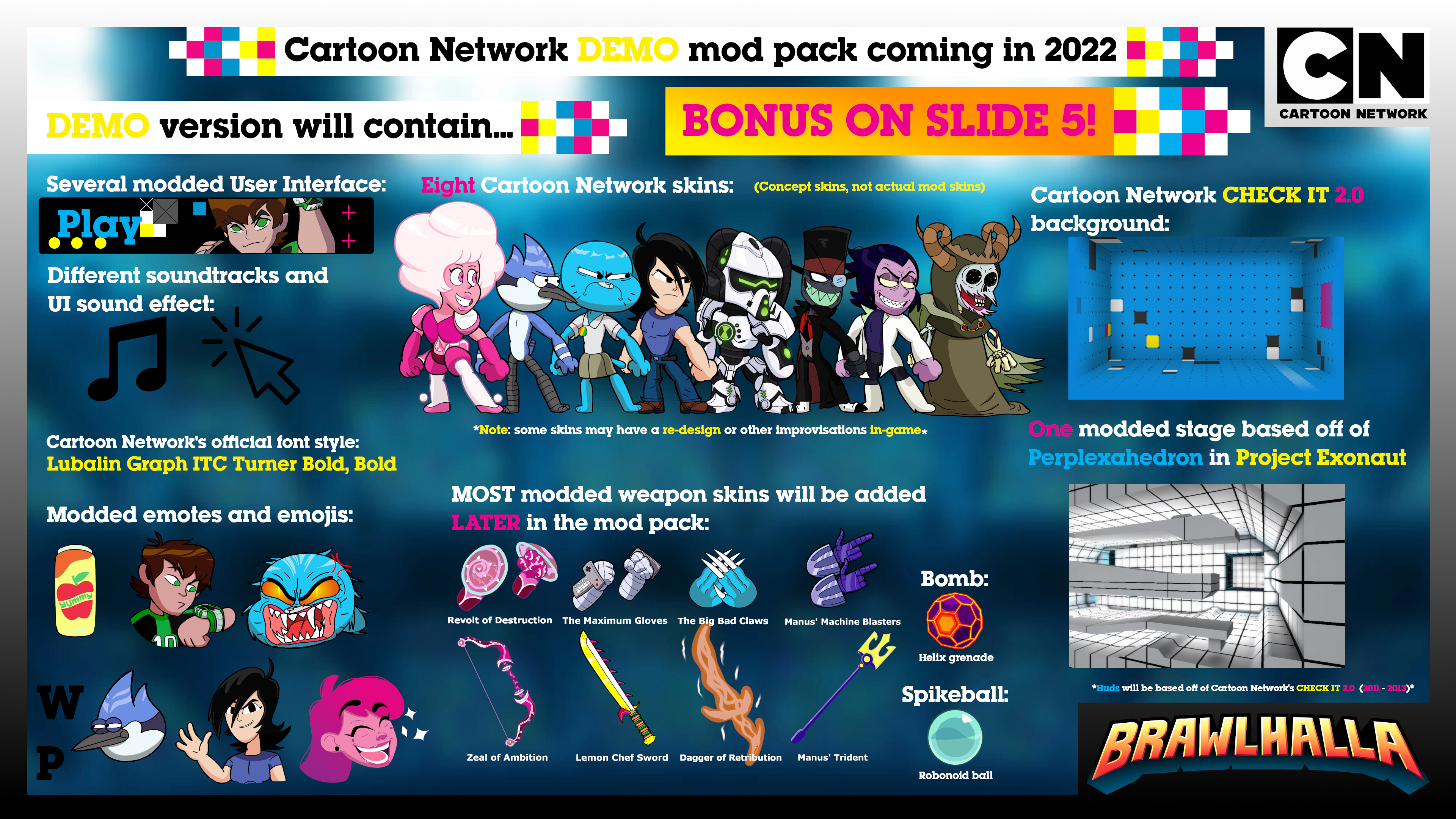 Cartoon Network Schedule 2022 Cartoon Network Demo Mod Pack Coming In 2022 : R/Brawlhalla