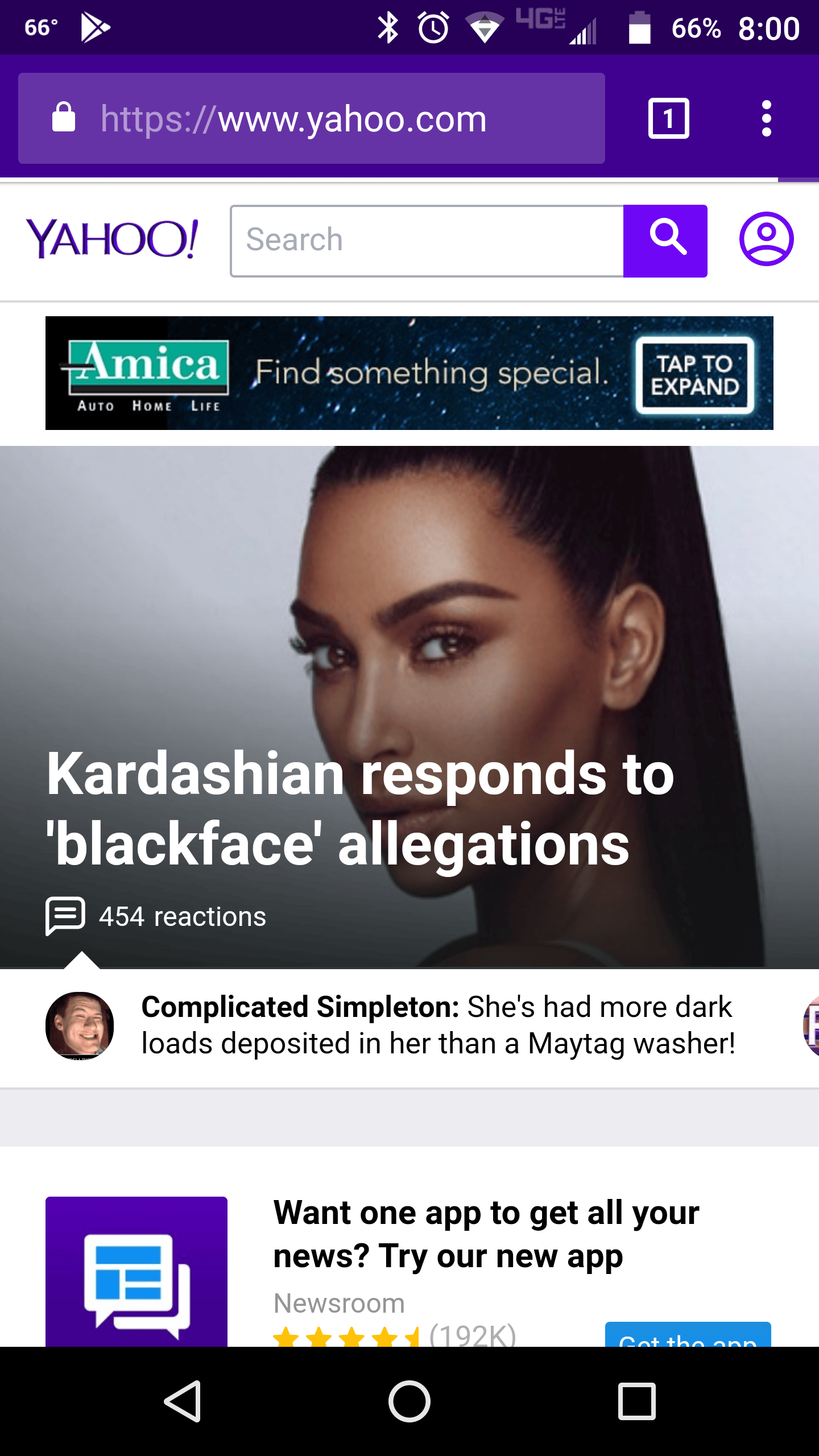 Thank you Yahoo. funny