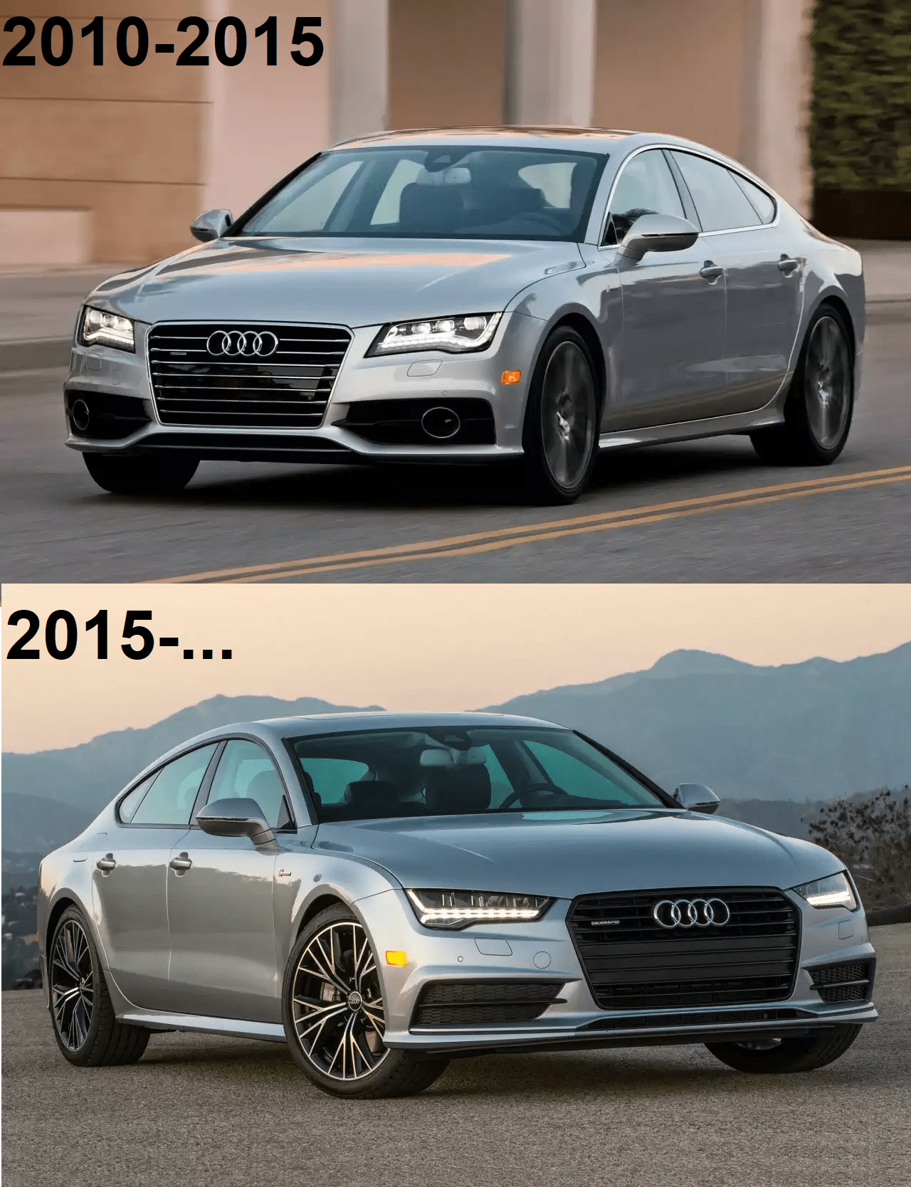 Which A7 do you like the most? the original (top) or the Facelift