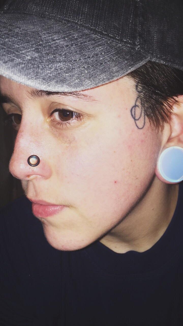 4g nostril done today r/Stretched