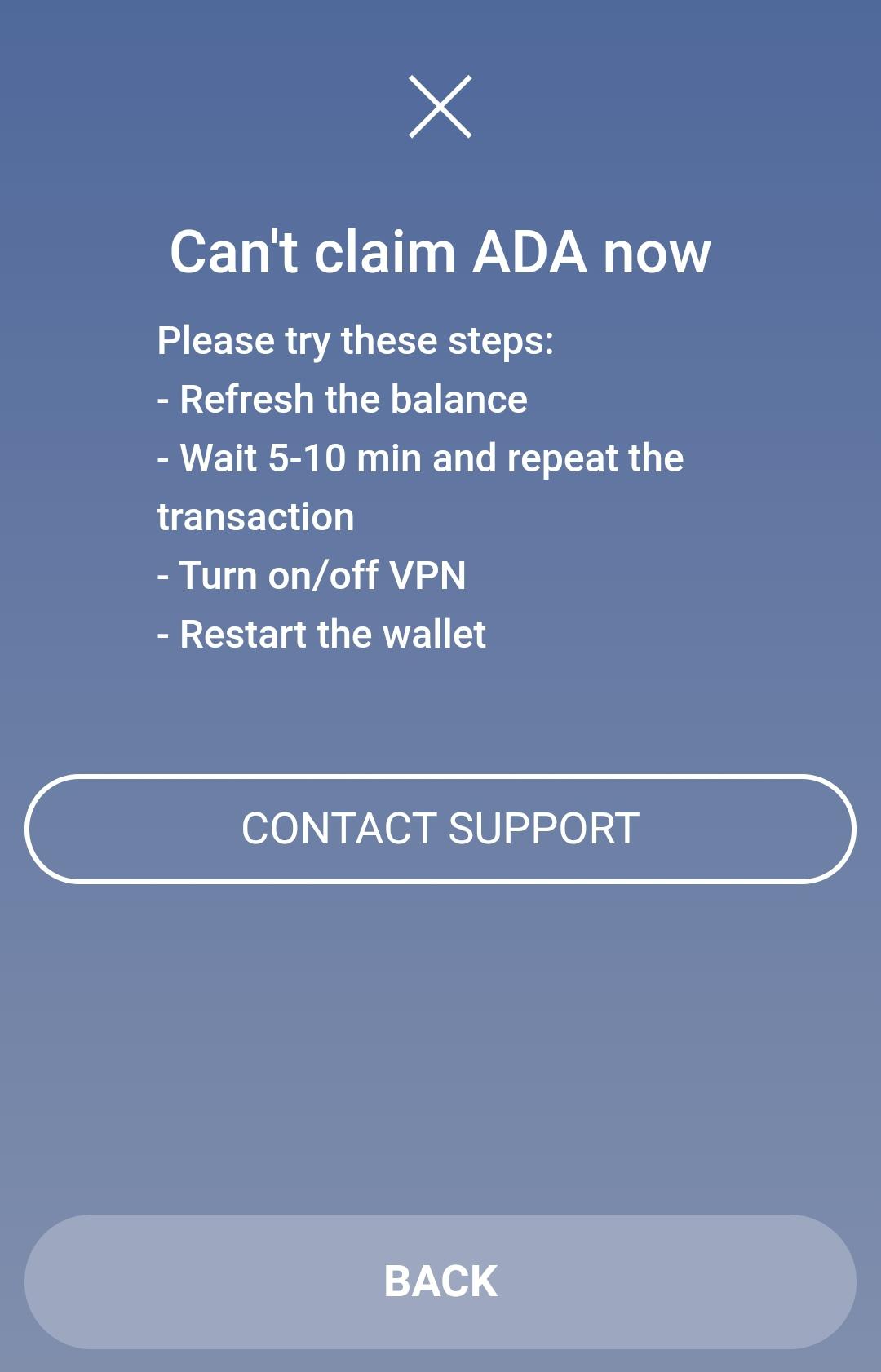 Can T Claim Ada Rewards For Last 3 Months Atomicwallet