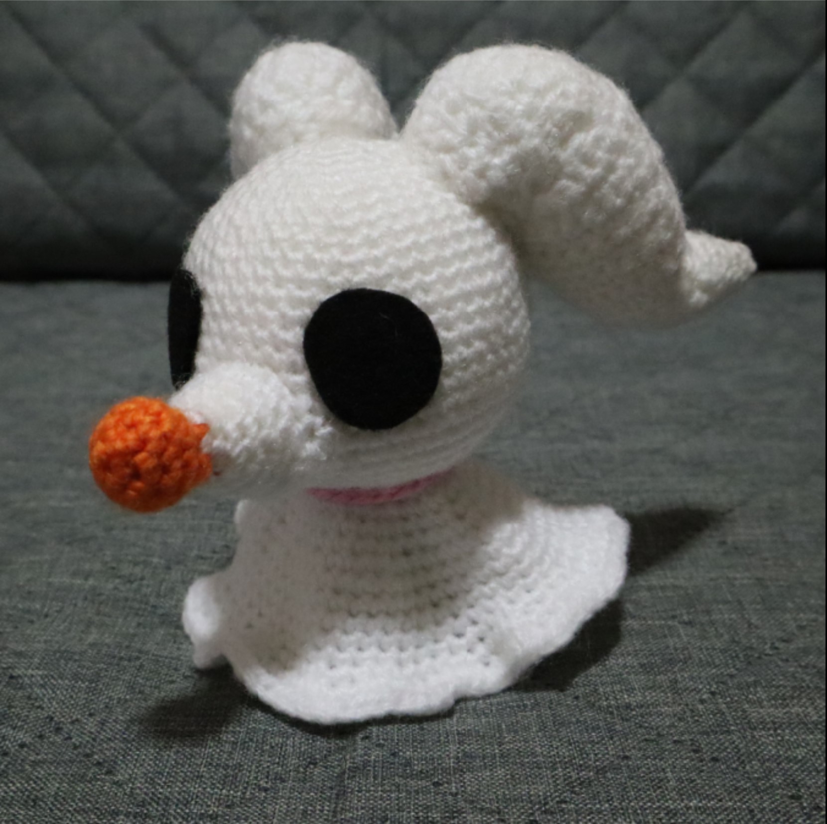 I made Zero from the Nightmare Before Christmas! 👻 r/crochet
