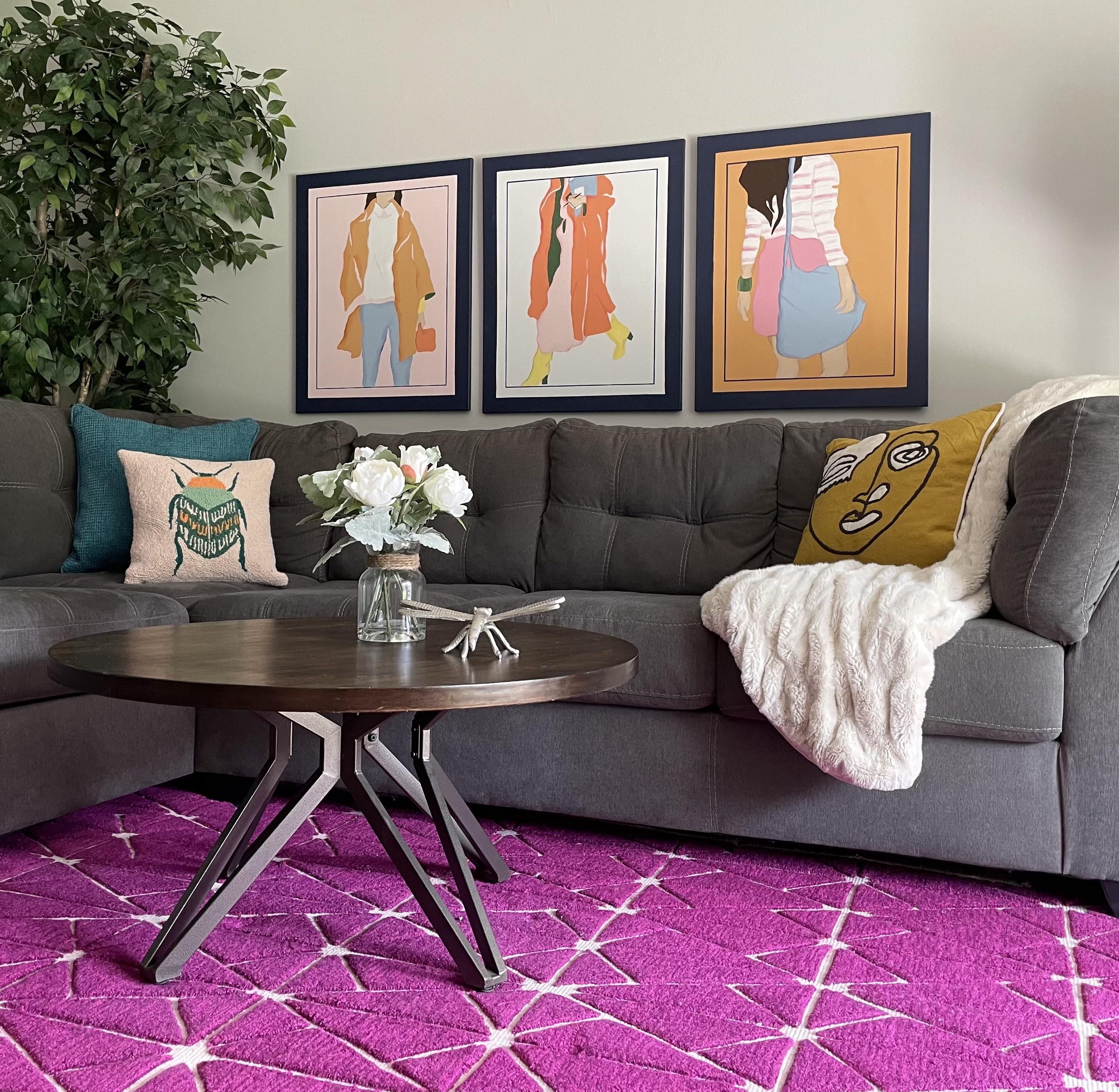 Fell in love with 2,500 wall art at Anthropologie that my talented mom