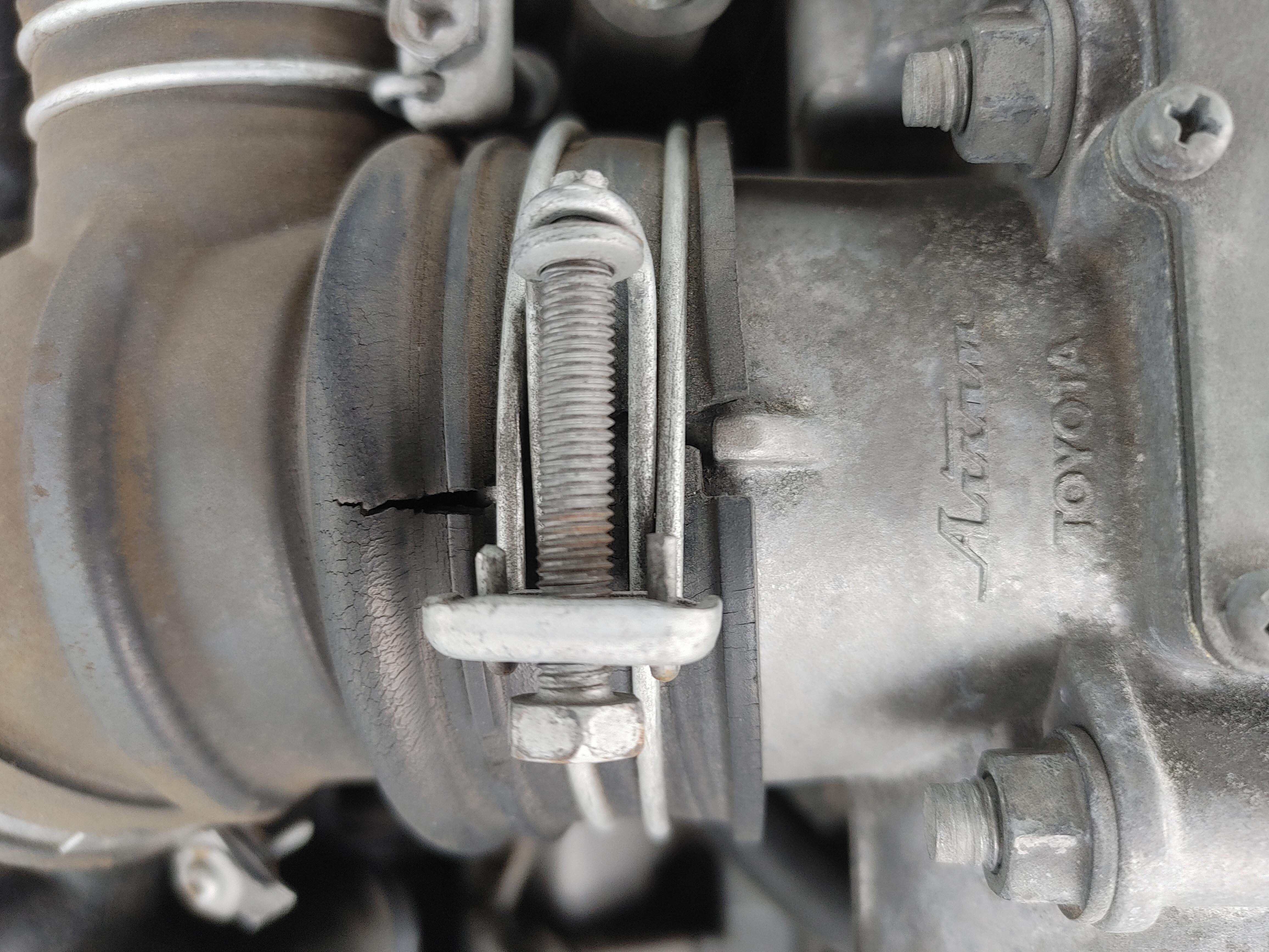 Today, I noticed this nasty cracked air intake boot. Should I be