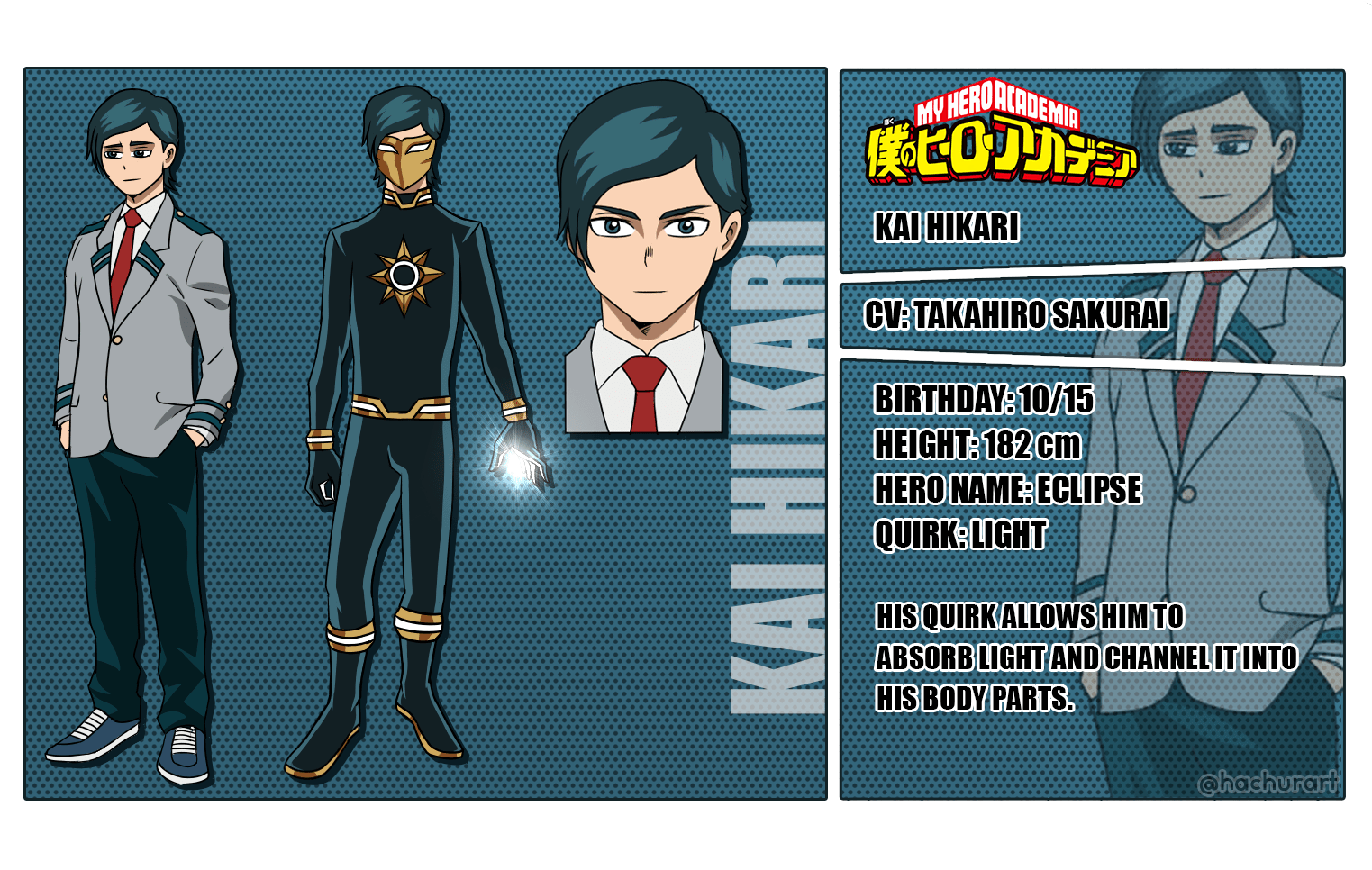 Student OC. Quirk Light BNHA_OC_Characters
