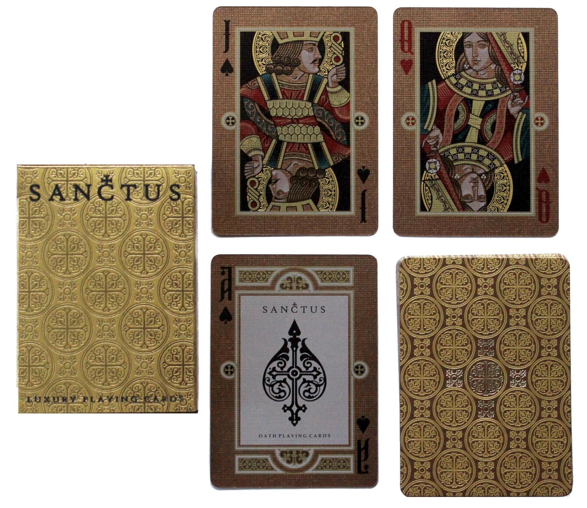 My deck of Sanctus Luxury Playing Cards from Lotrek so much gold, so much style playingcards
