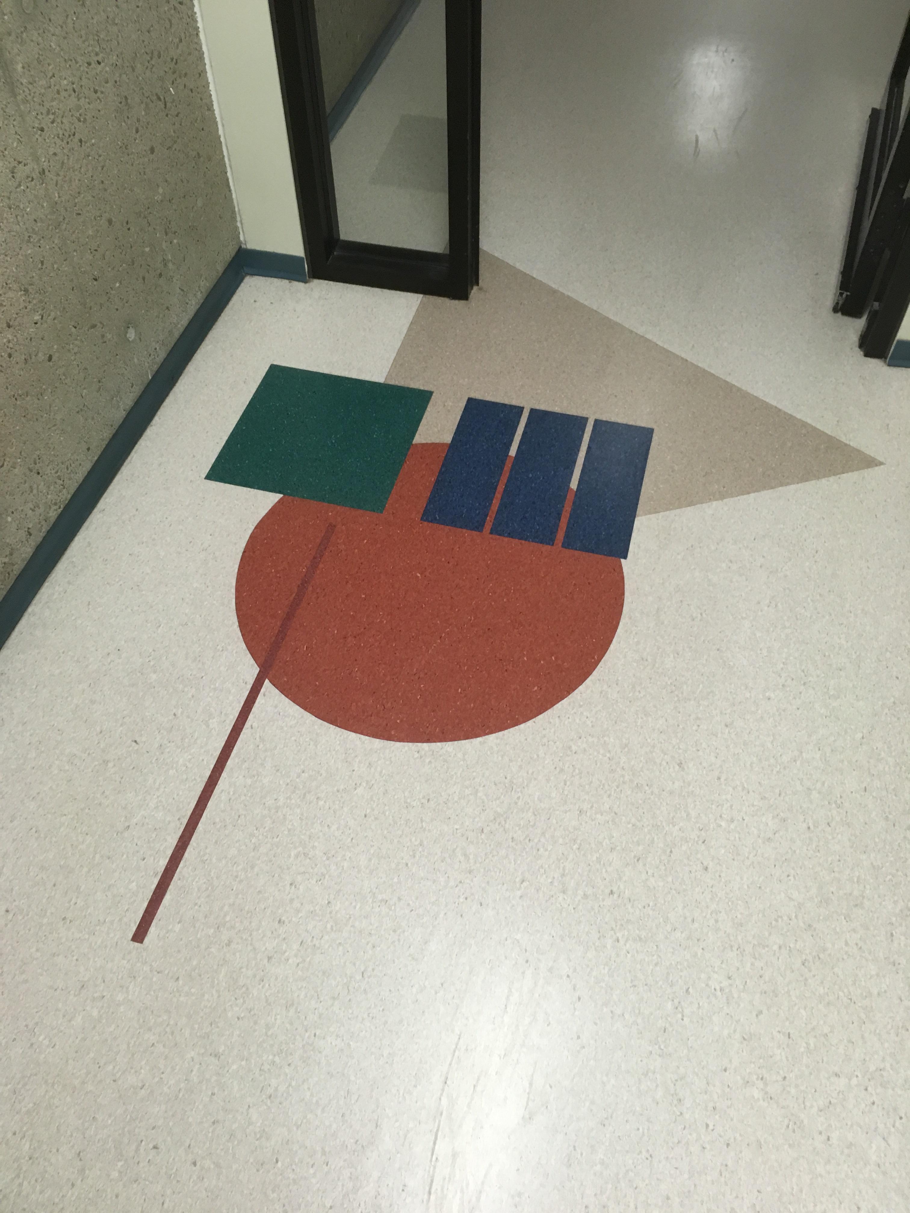This inlay in North America's longest hallway (at the University of