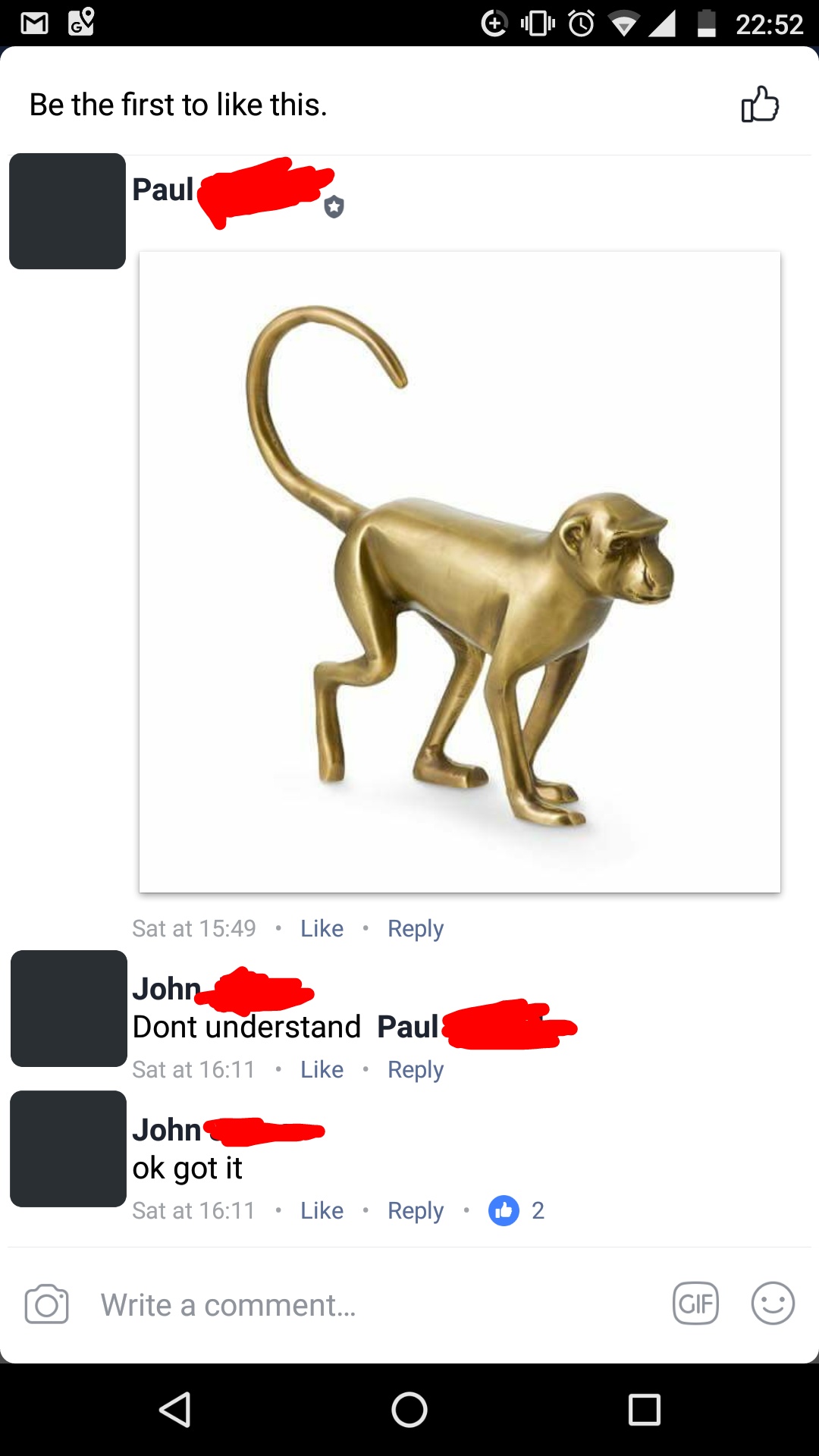 The secret of the brass monkey r/oldpeoplefacebook