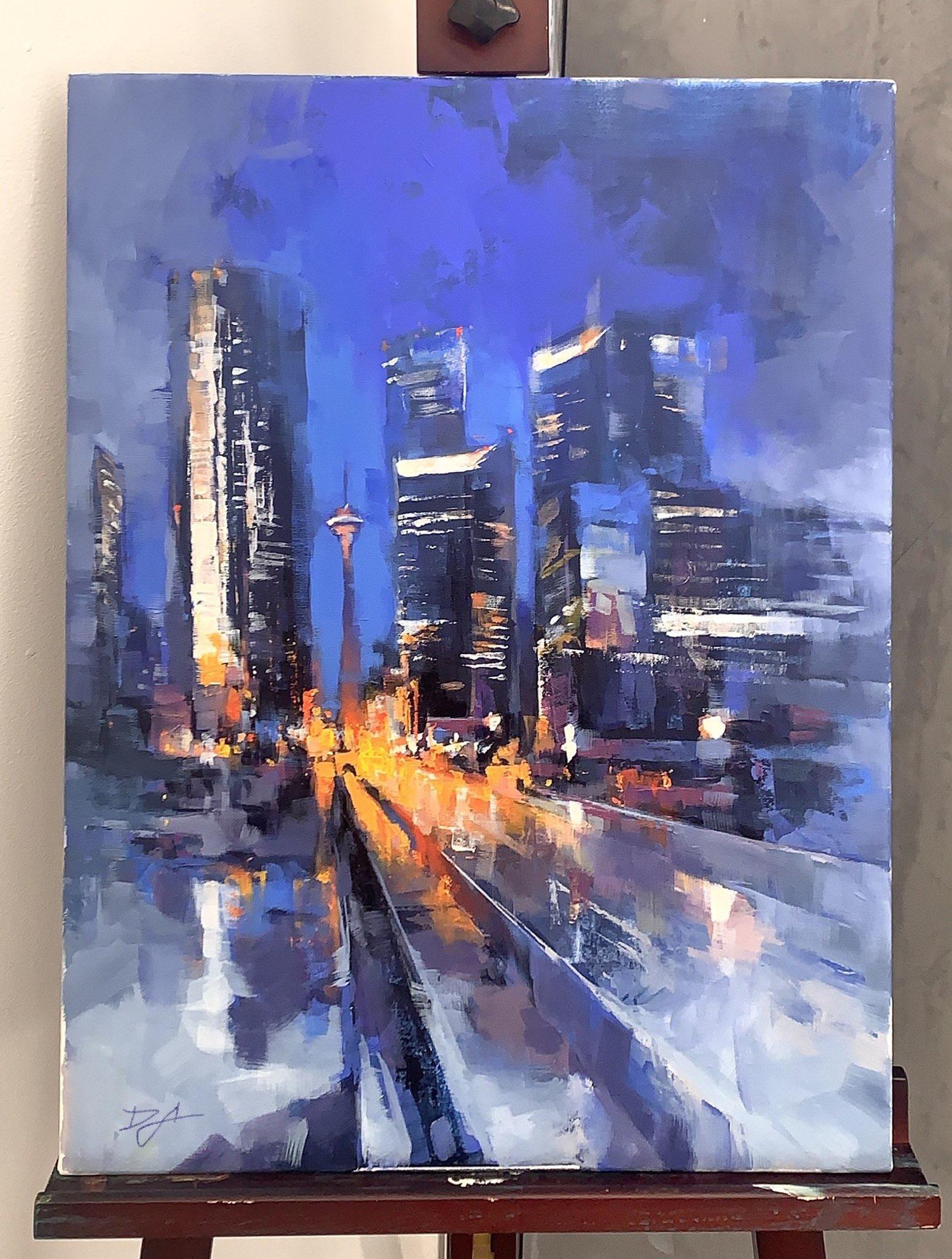 Yesterday’s live painting at the Truck Contemporary Art Fair! Took me