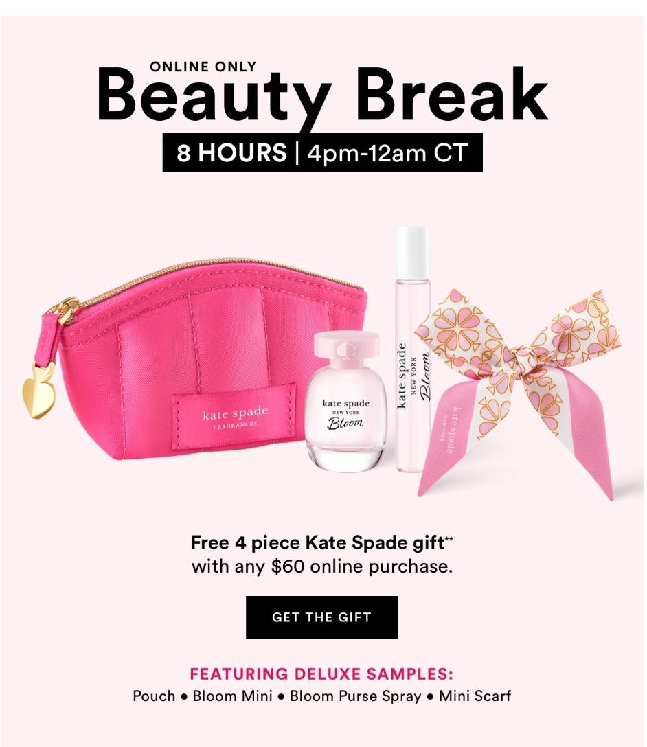 Ulta, Beauty Break Free Kate Spade 4 Piece Gift with 60 Purchase r
