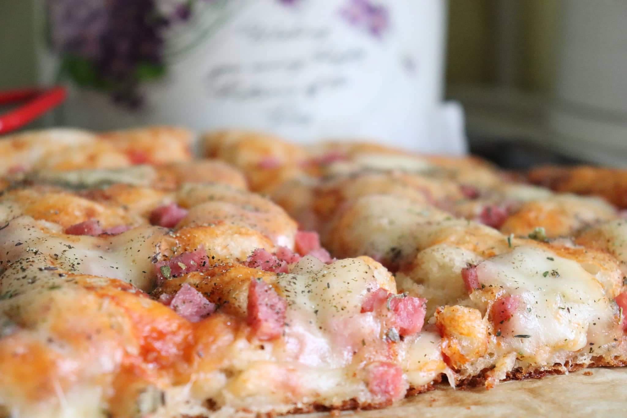 [homemade] Ham and Cheese Focaccia r/food