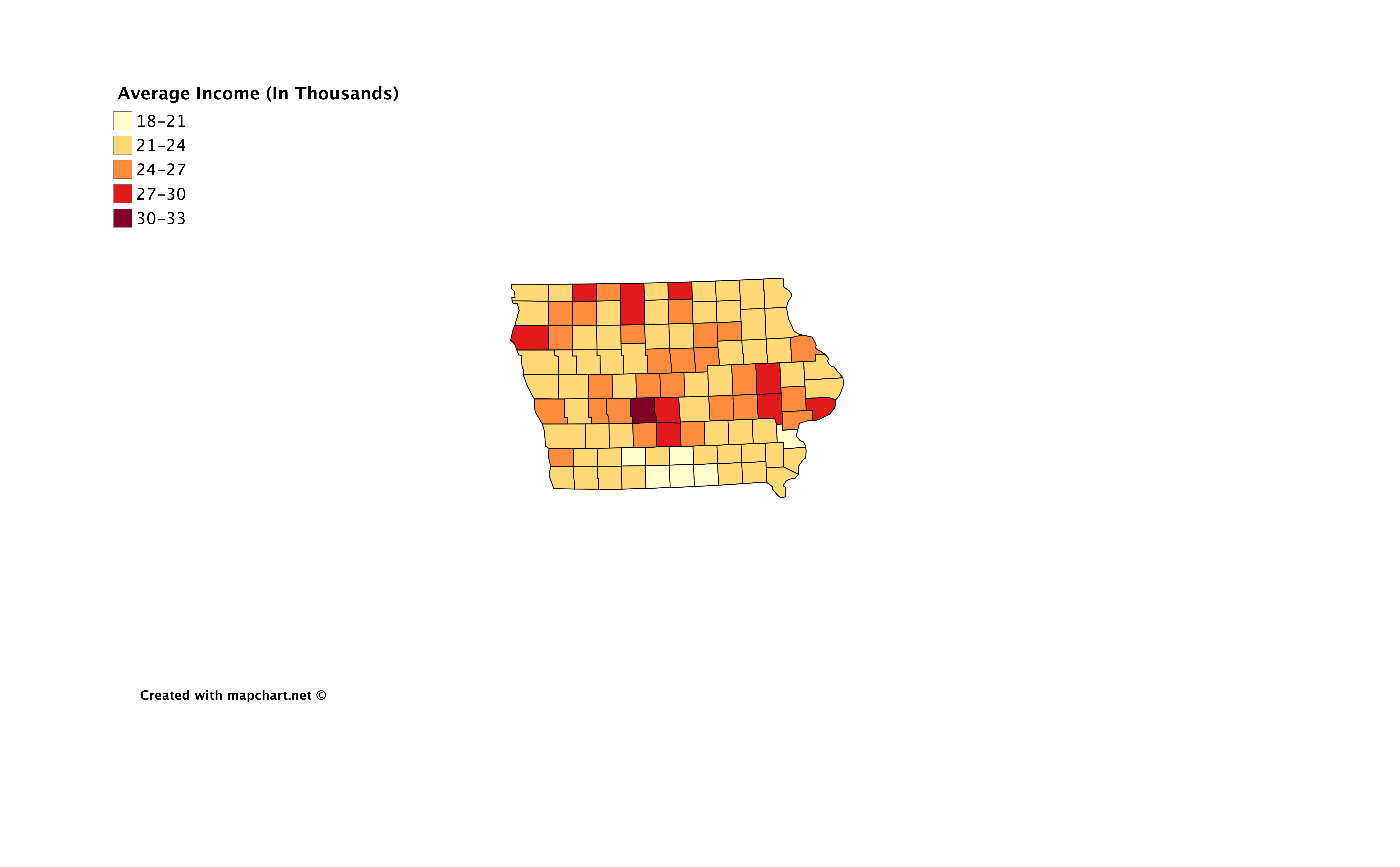 US Maps Day 15; Iowa [6900 × 4275] [OC] r/MapPorn