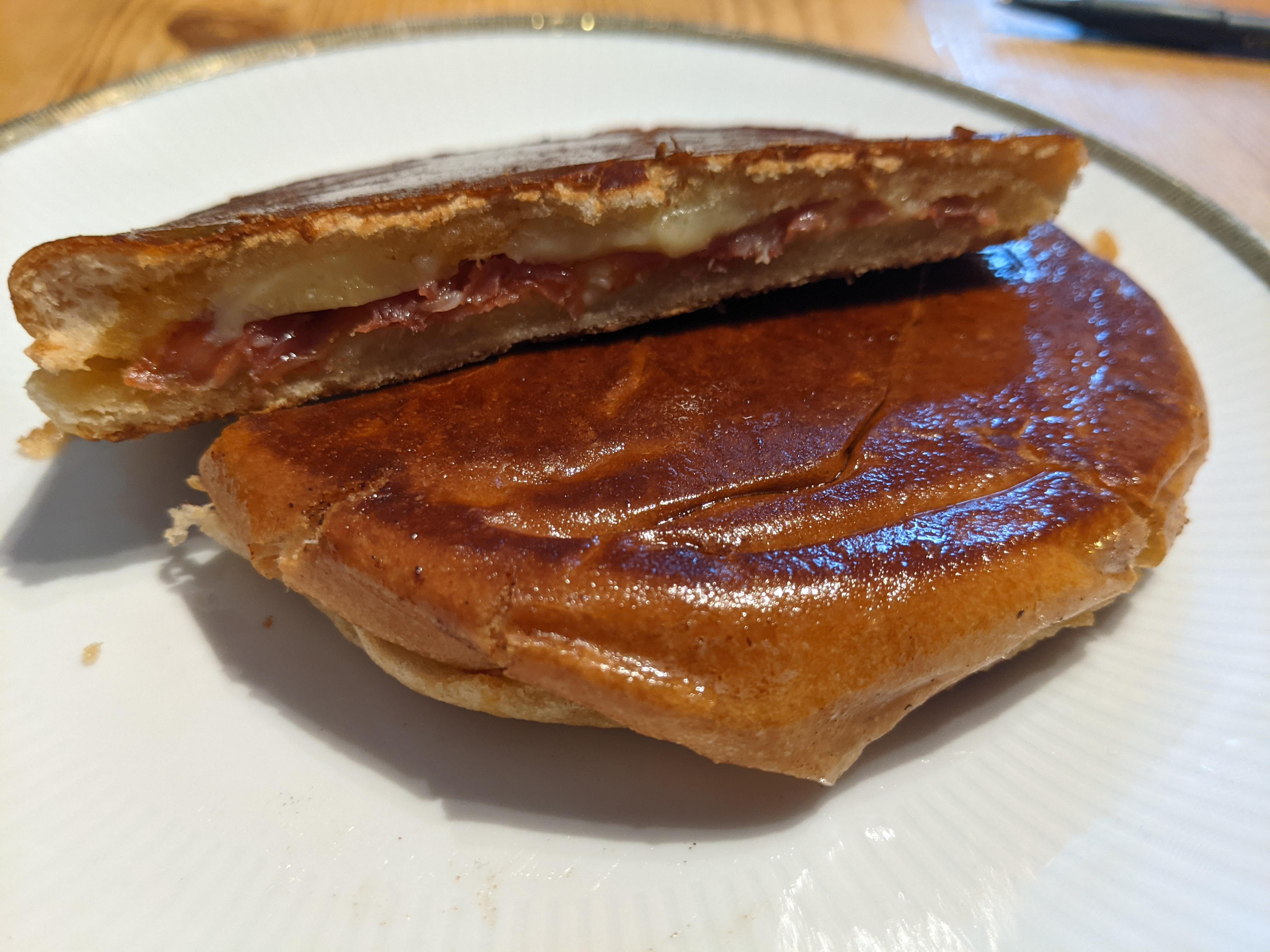 I made the smashed brioche grilled cheese. OMG, so amazing and addictive. r/AdamRagusea