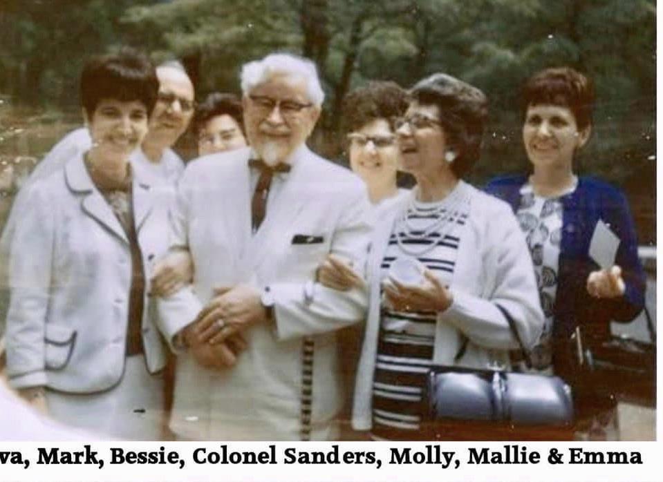 Colonel Sanders at our family reunion in Kentucky (late 1960s) r