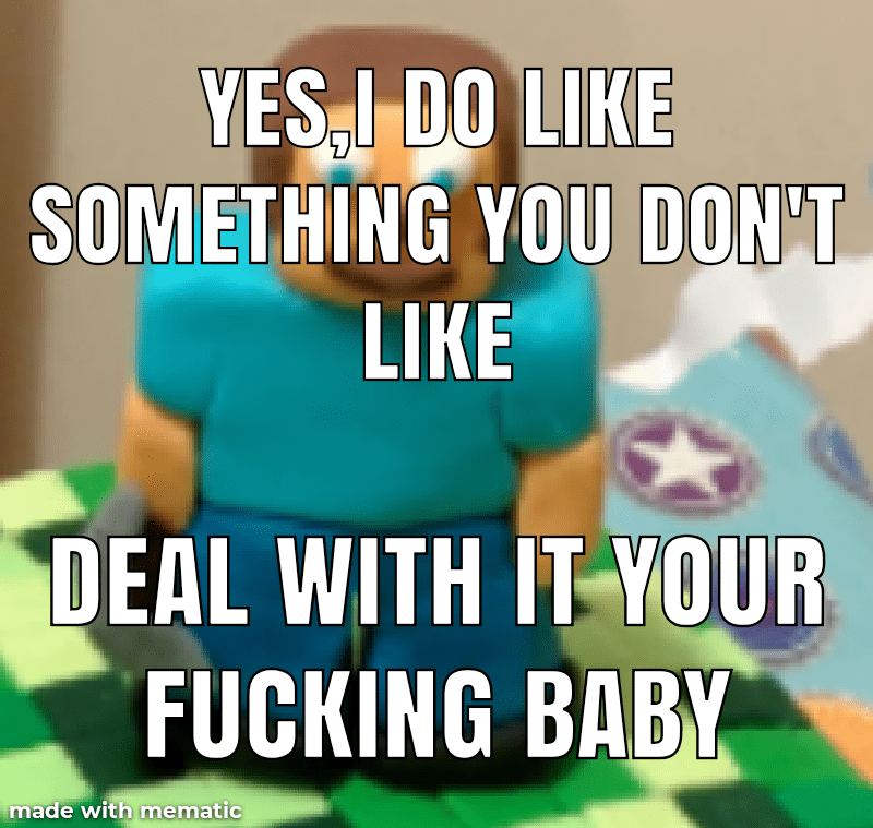 Stop throwing a fit over something I like r/stfuretard