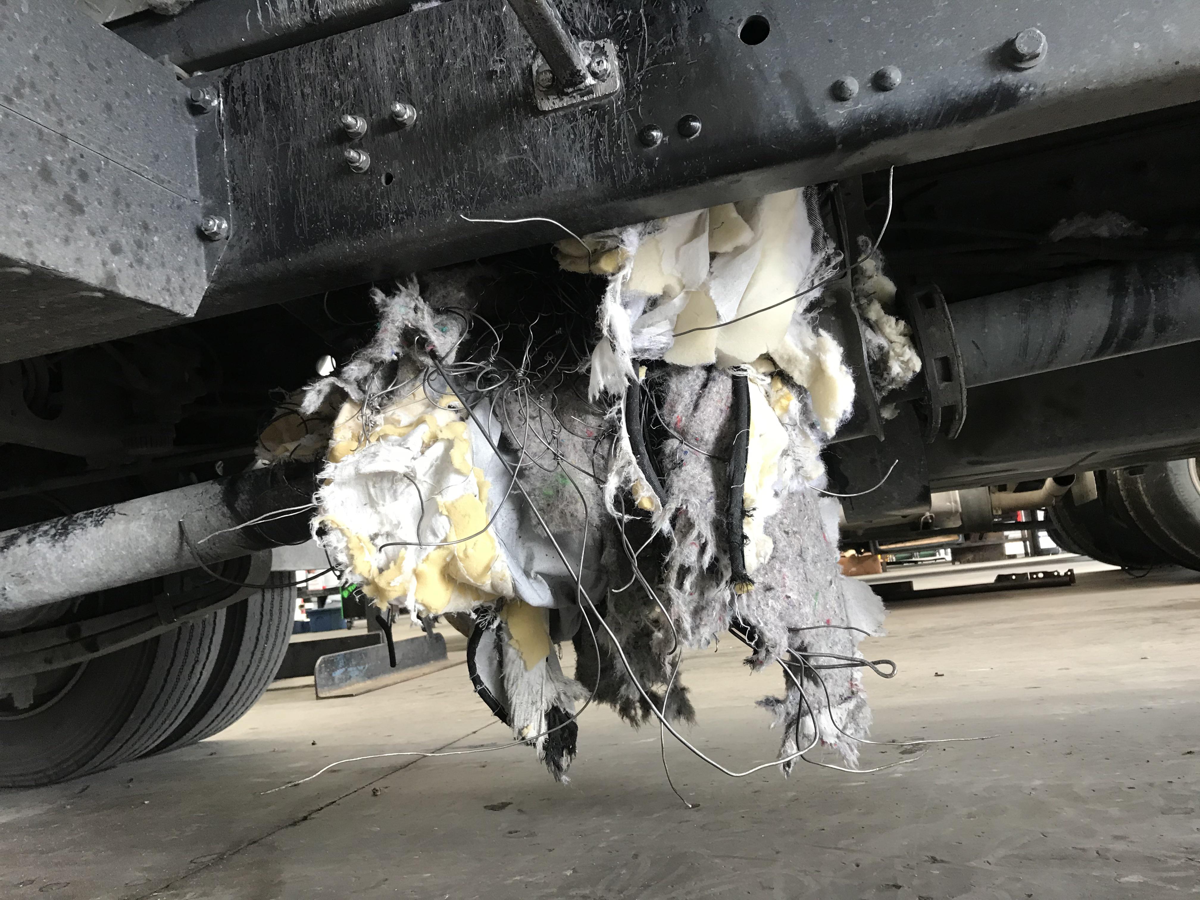 A mattress put this truck to sleep