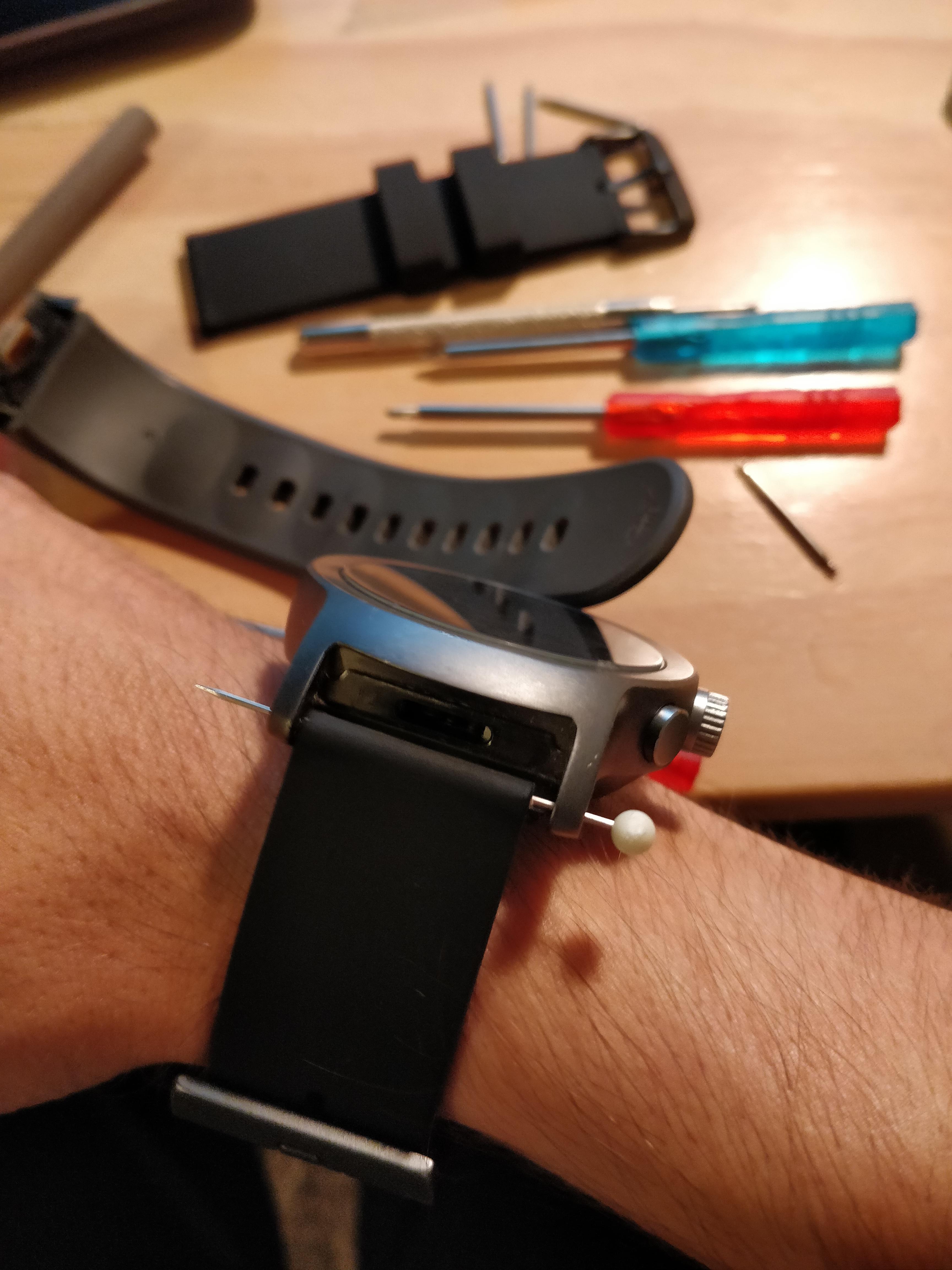 Watch Strap Broke and the replacement pin didn't fit right... Here's my