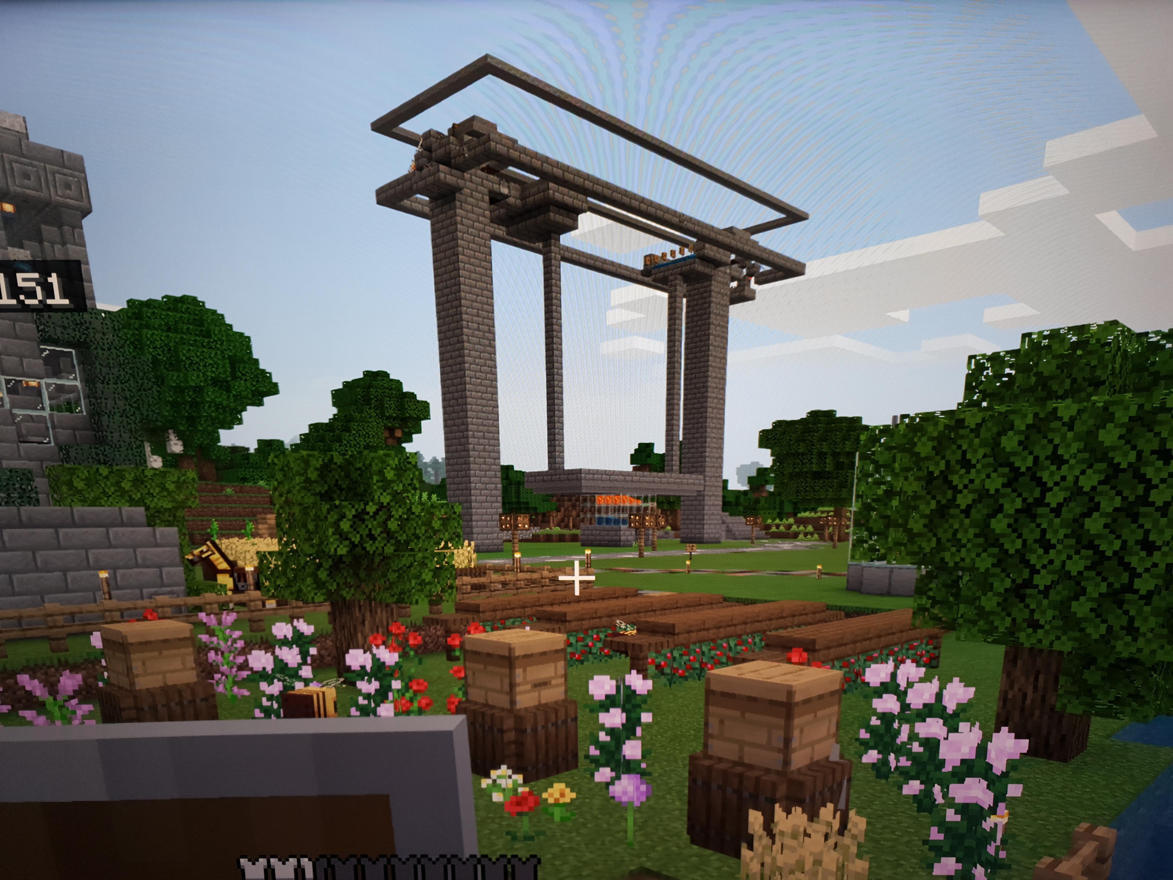 I spent 3 hours building my 1st iron farm in my PS4 survival work, to