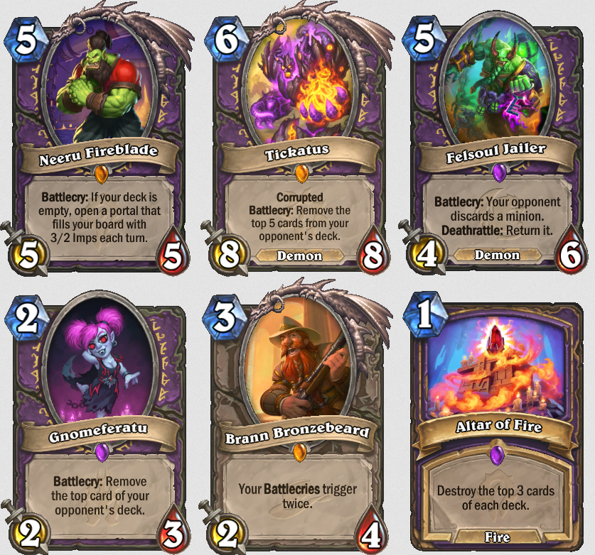 Warlock the burn master hearthstone