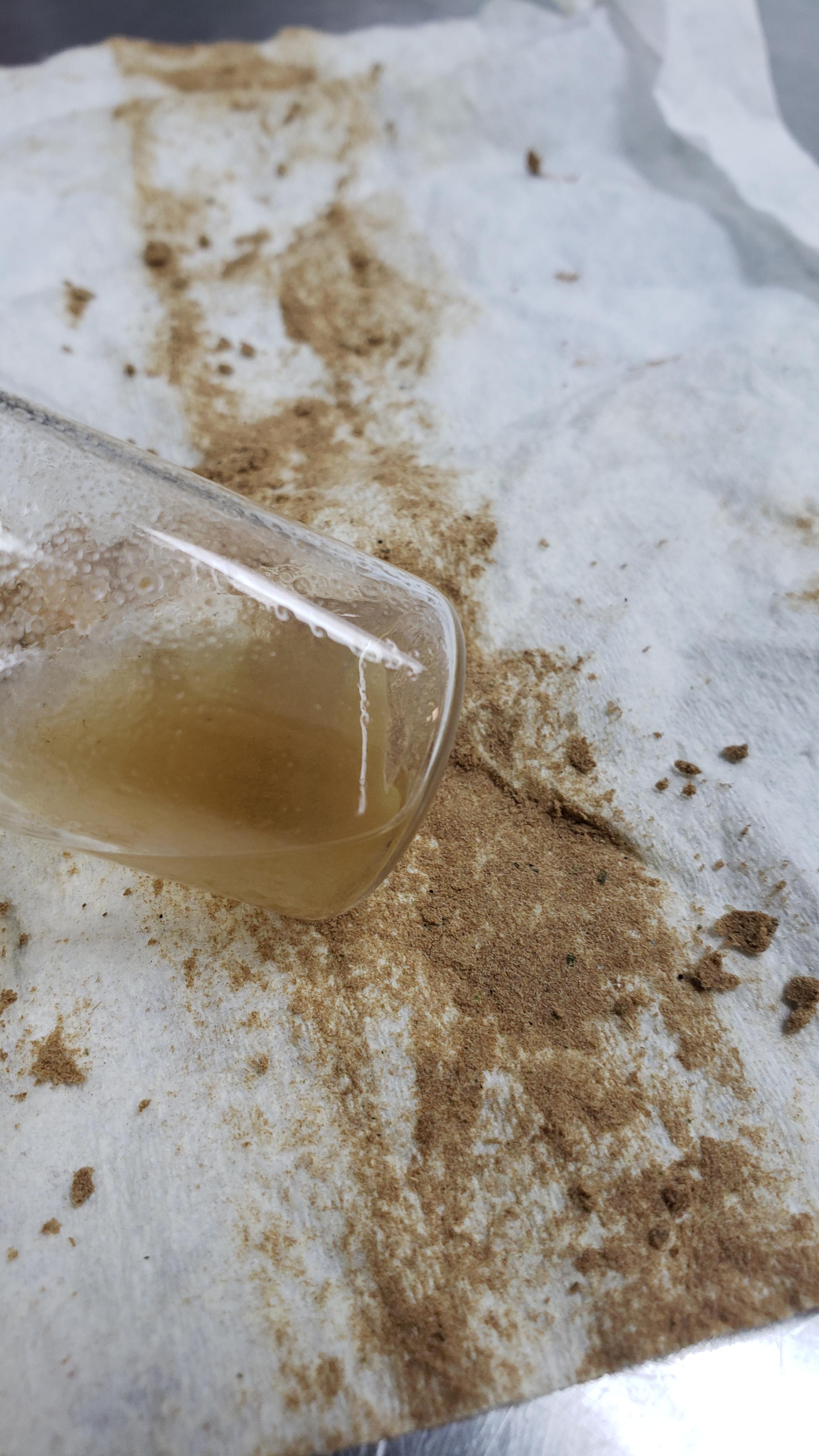 Mysterious sediment leftover after a Cryo Ethanol Extraction. What do