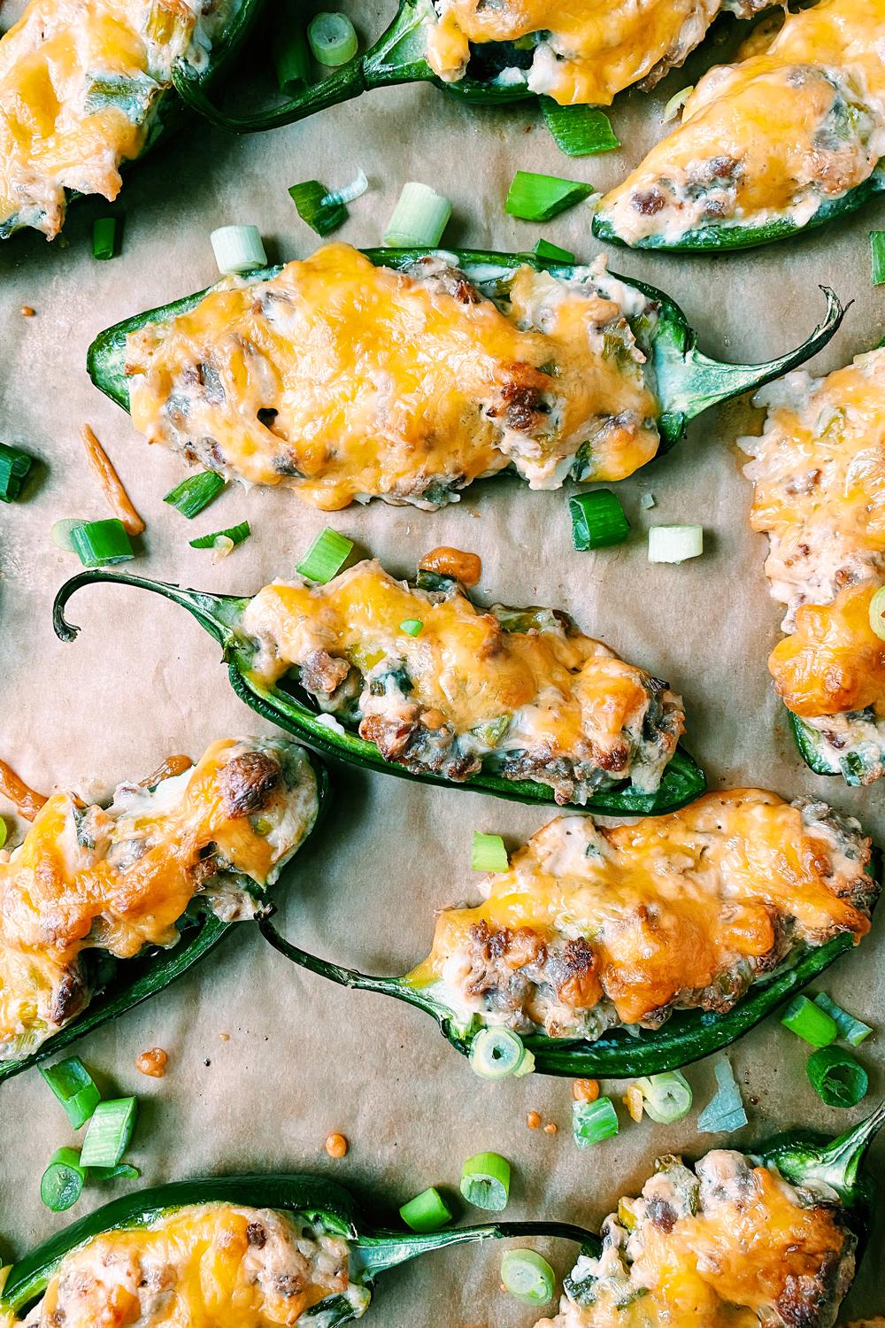 Jalapeno Poppers with Sausage and Cream Cheese (glutenfree & keto) r