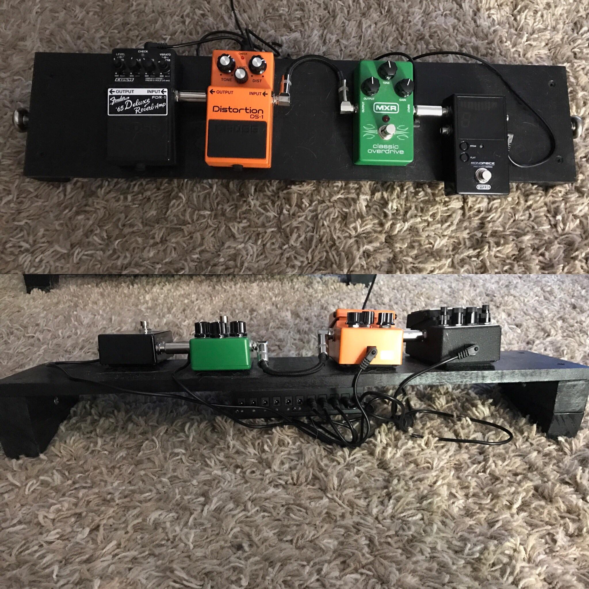 I made 2 of these simple pedal boards with 14 worth of materials at