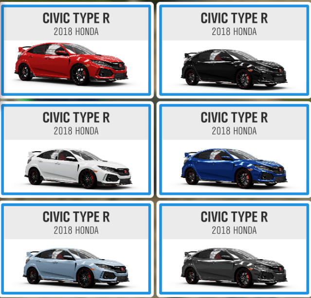 When the FK8 Type R first came out in FH4, I bought 5 of them instantly