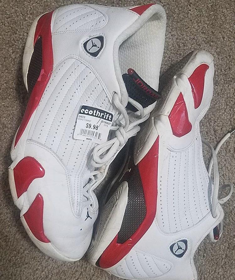 Thrifted 1999 candy cane 14s r/Sneakers