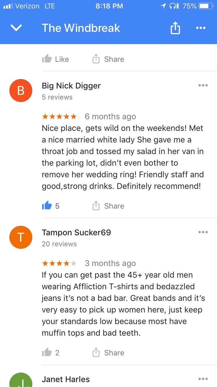 Sounds like my kind of bar. r/funnyreviews
