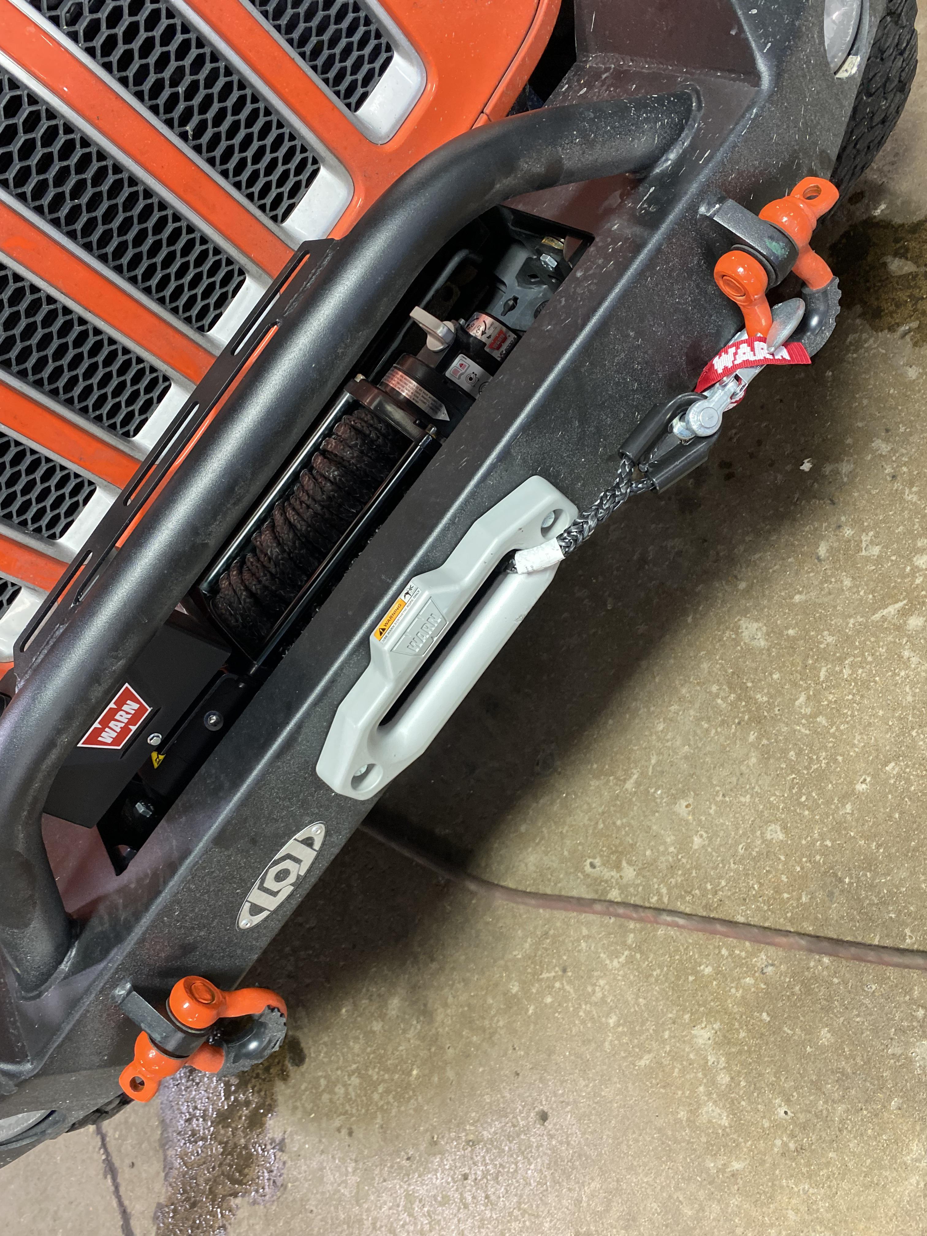 Finally got the winch wired up! I need to respool it better before I