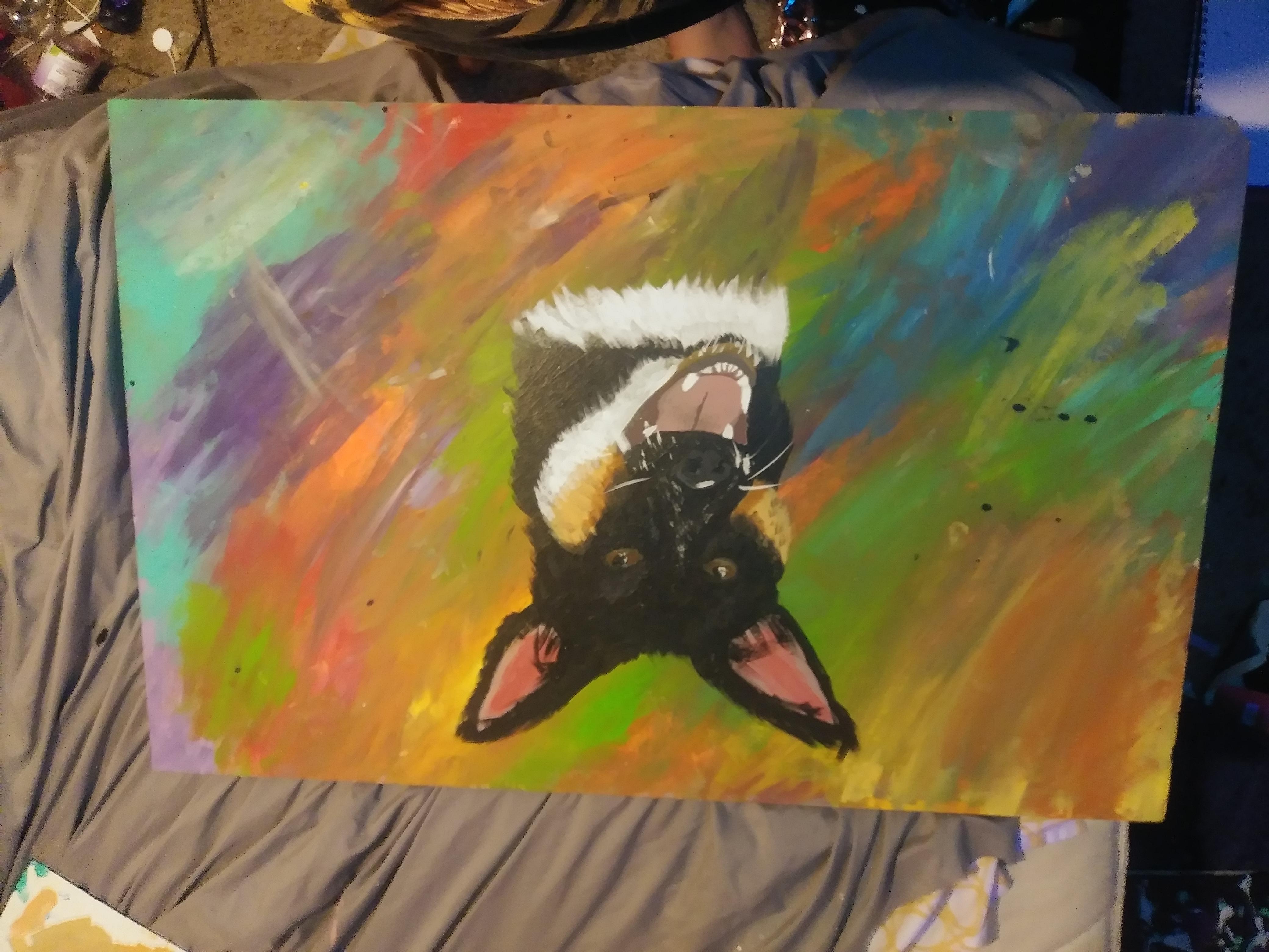 I painted a special boi for his birthday 🎈 (sorry its upsidedown) r/CrankGameplays