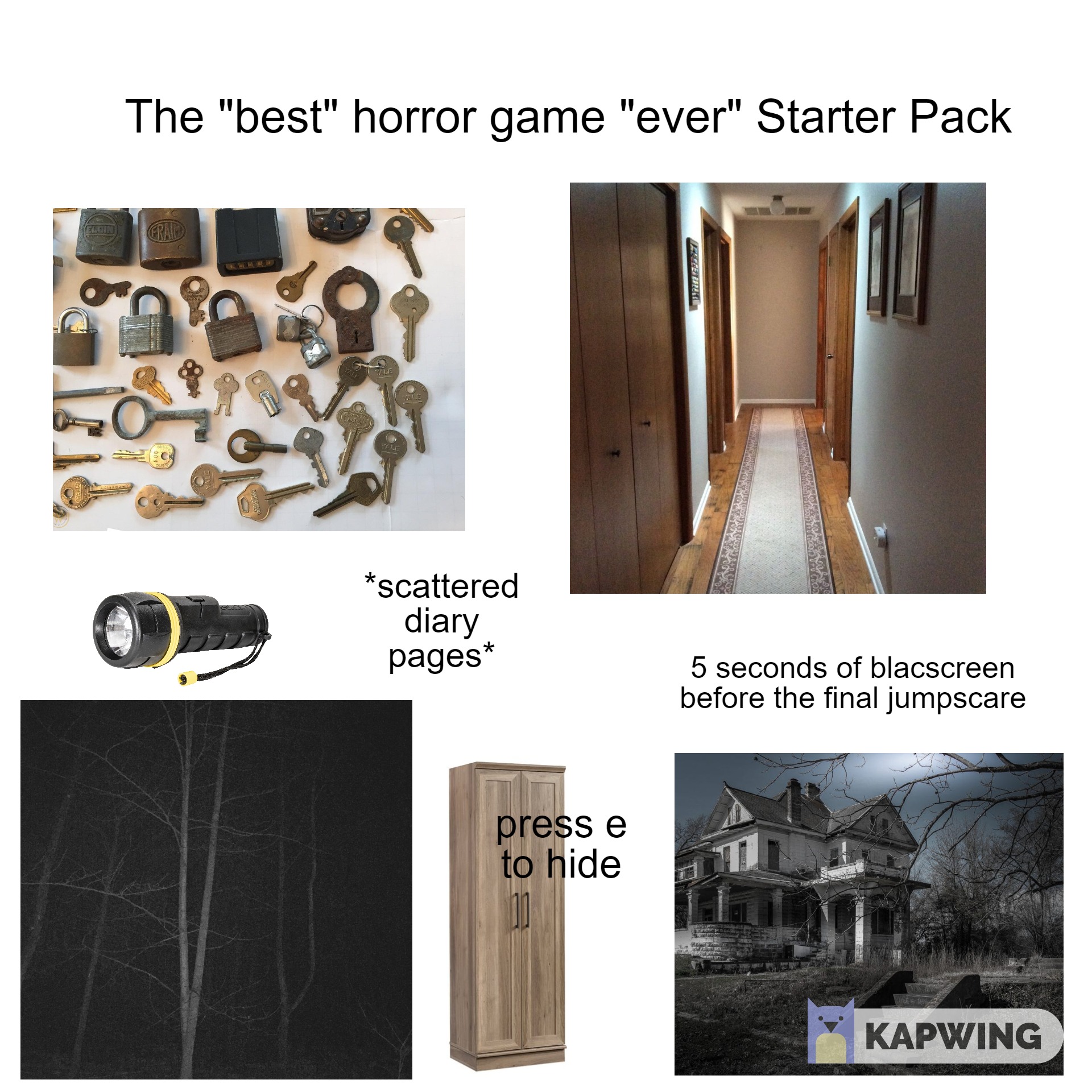 The "best" horror game "ever" starter pack starterpacks