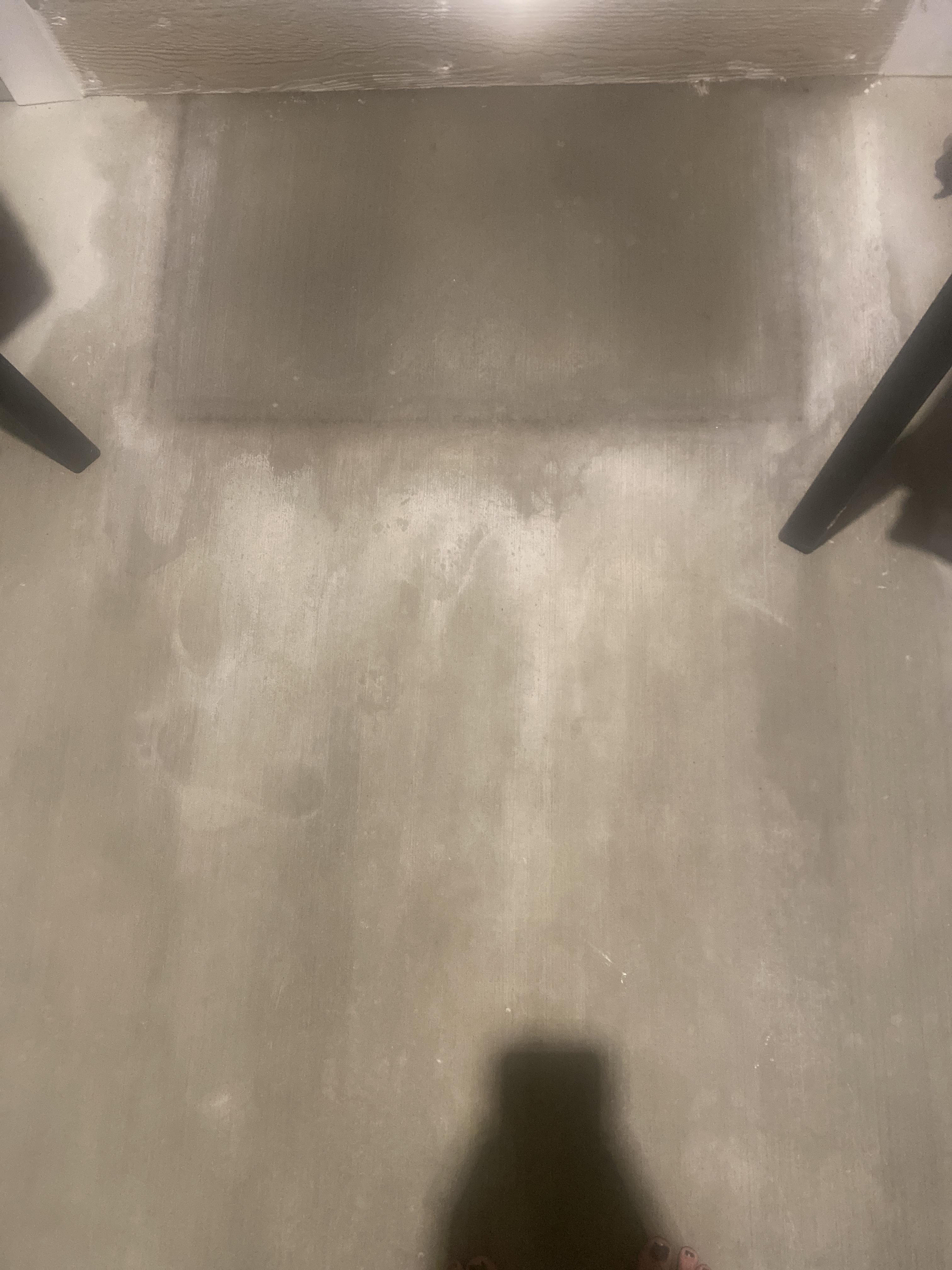 I got a vinegar stain on my cement, it’s unsealed and textured so it