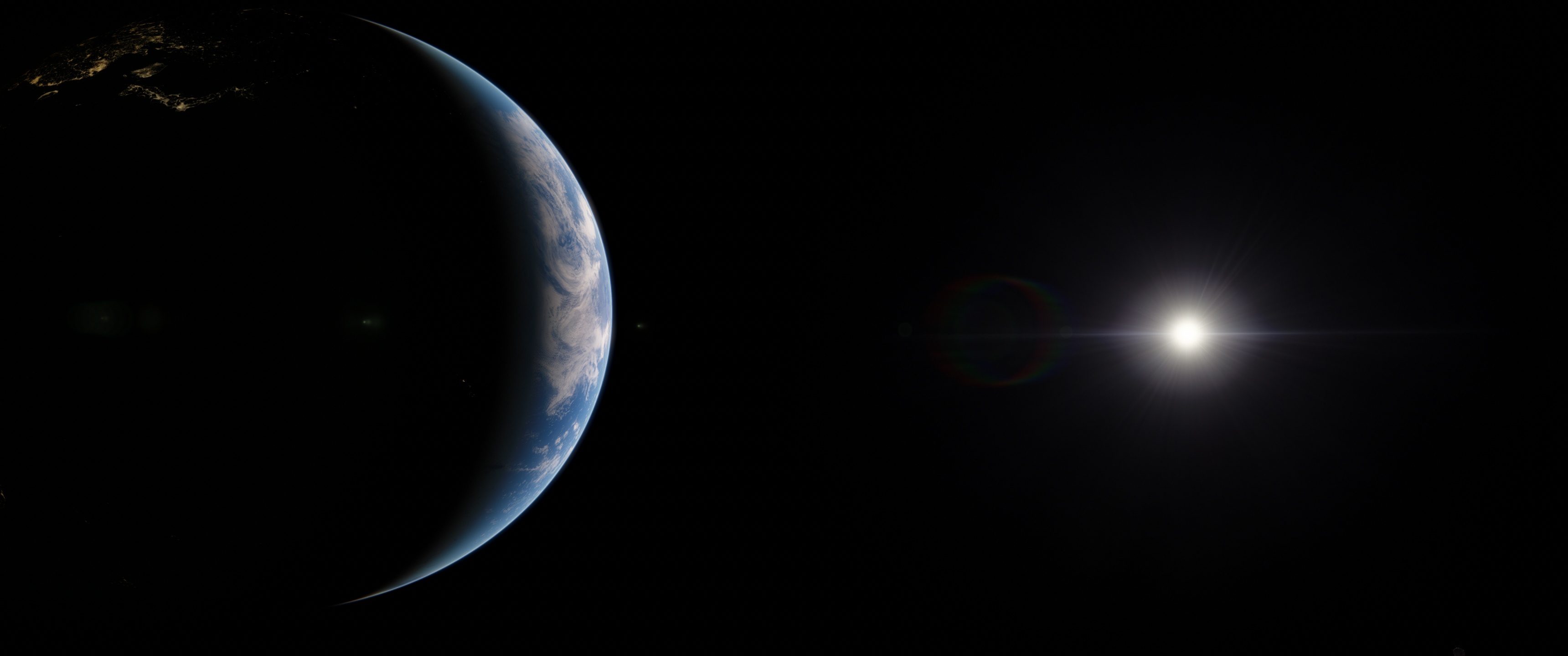 Space Engine Earth [3440x1440] r/WidescreenWallpaper