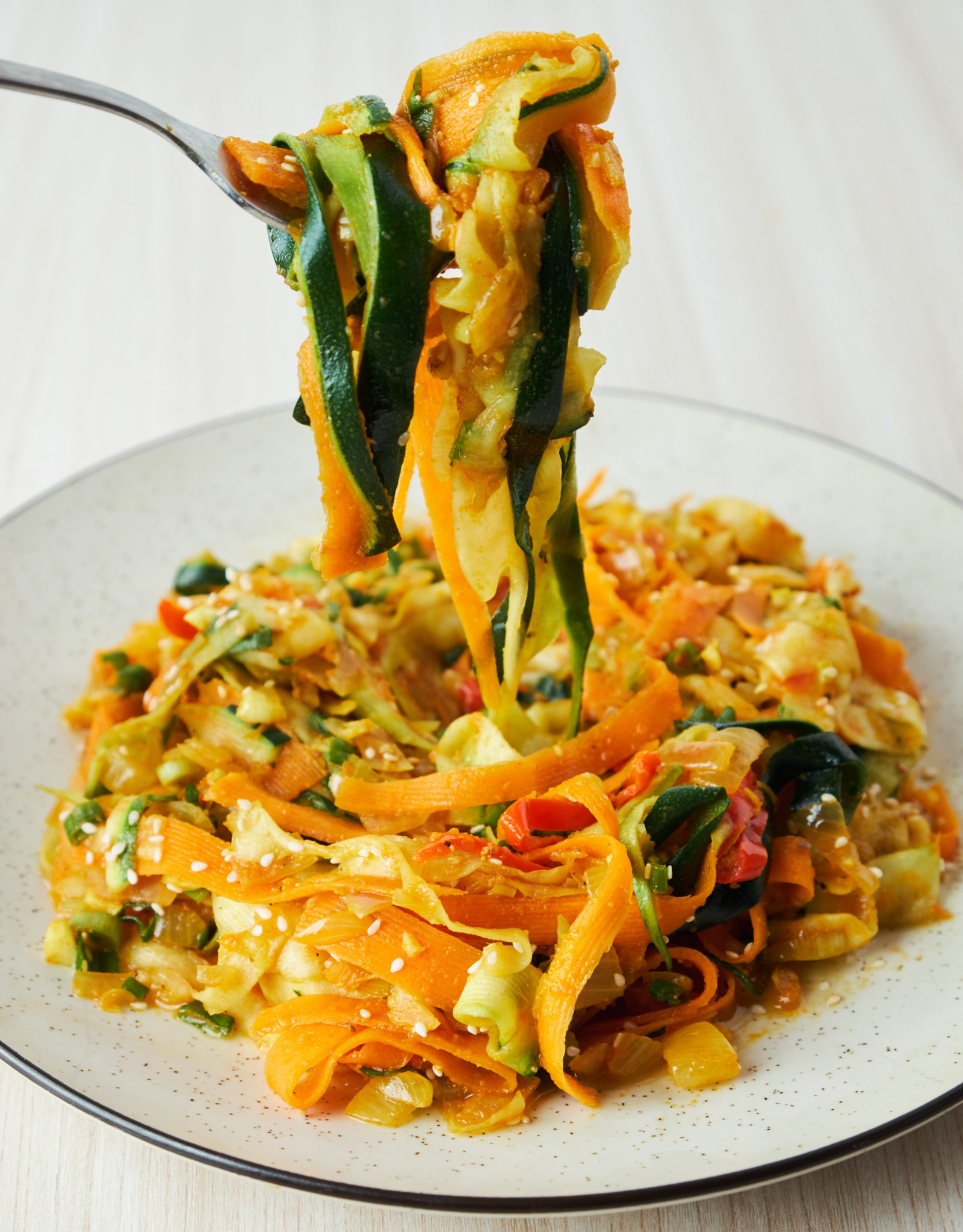 Carrot Zucchini Pasta r/veganrecipes
