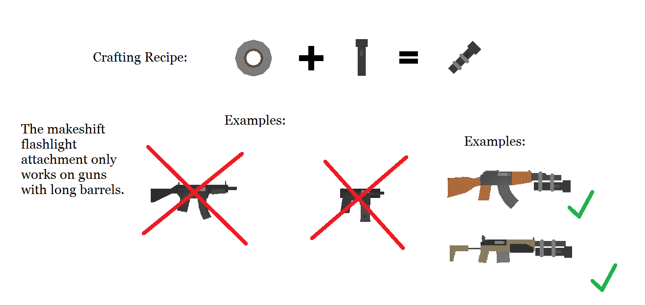Makeshift Flashlight Attachment r/unturned