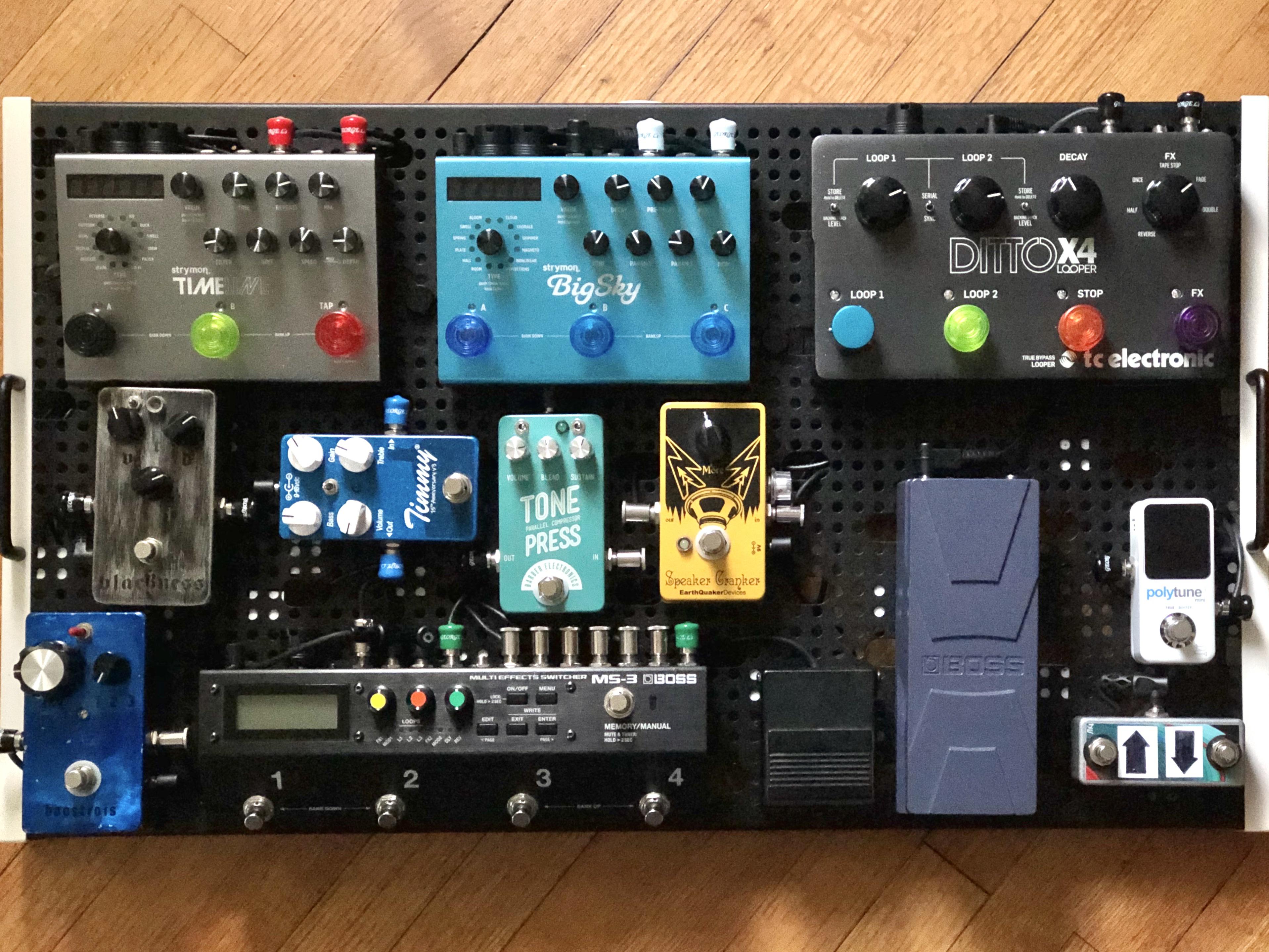 New board for 2020 Temple Audio Trio 28 guitarpedals