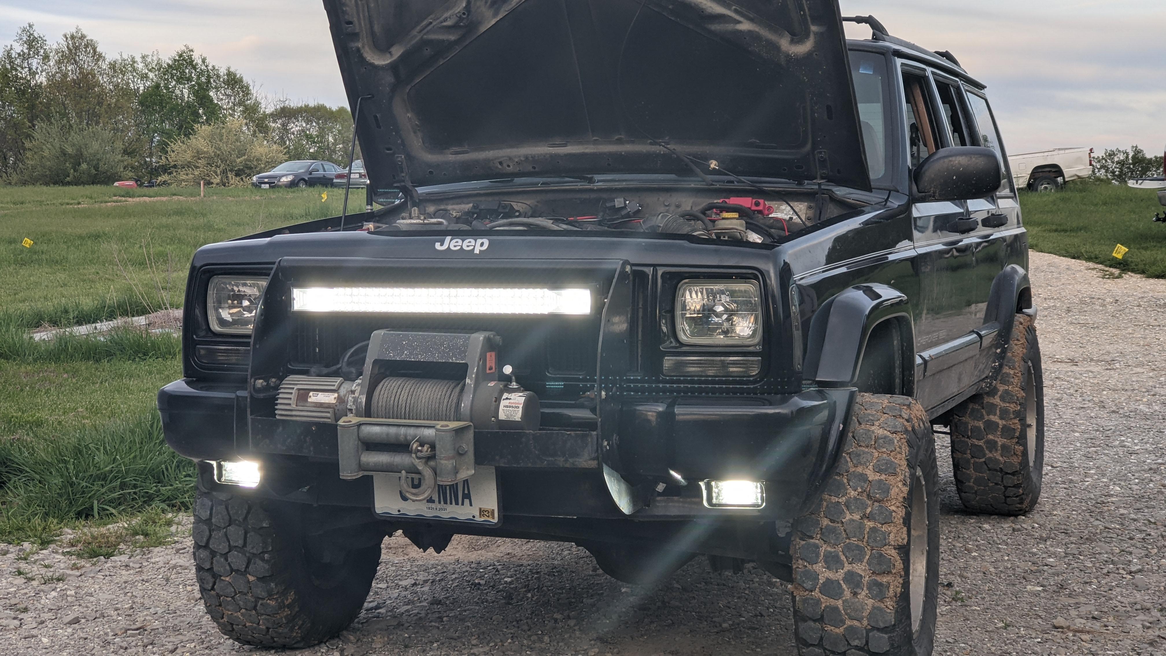 Installed new fog lights over the weekend, still got a bunch of stuff to do to it but it's