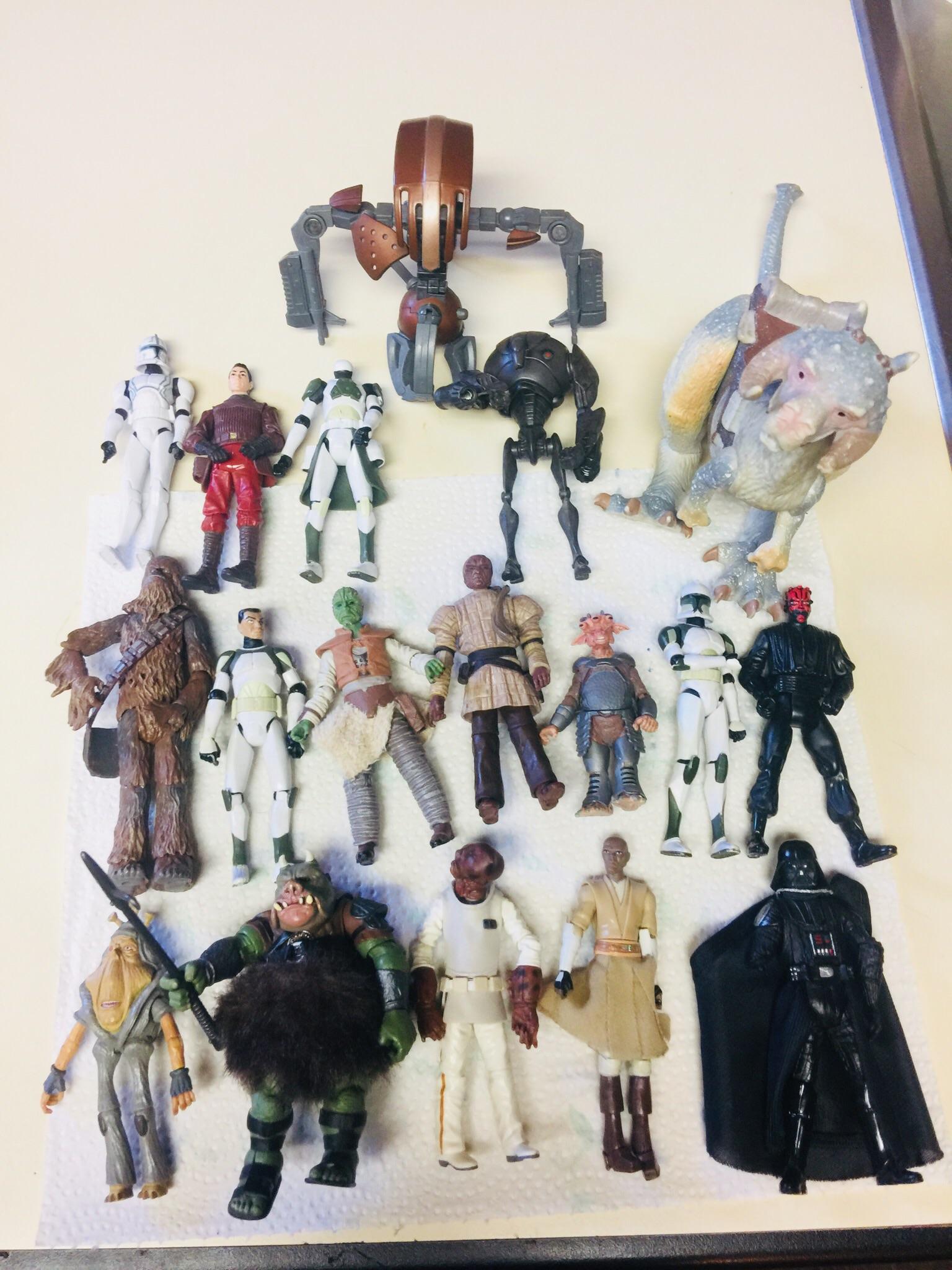 Huge Star Wars Lot I just scored at the thrift store for a total of 9.