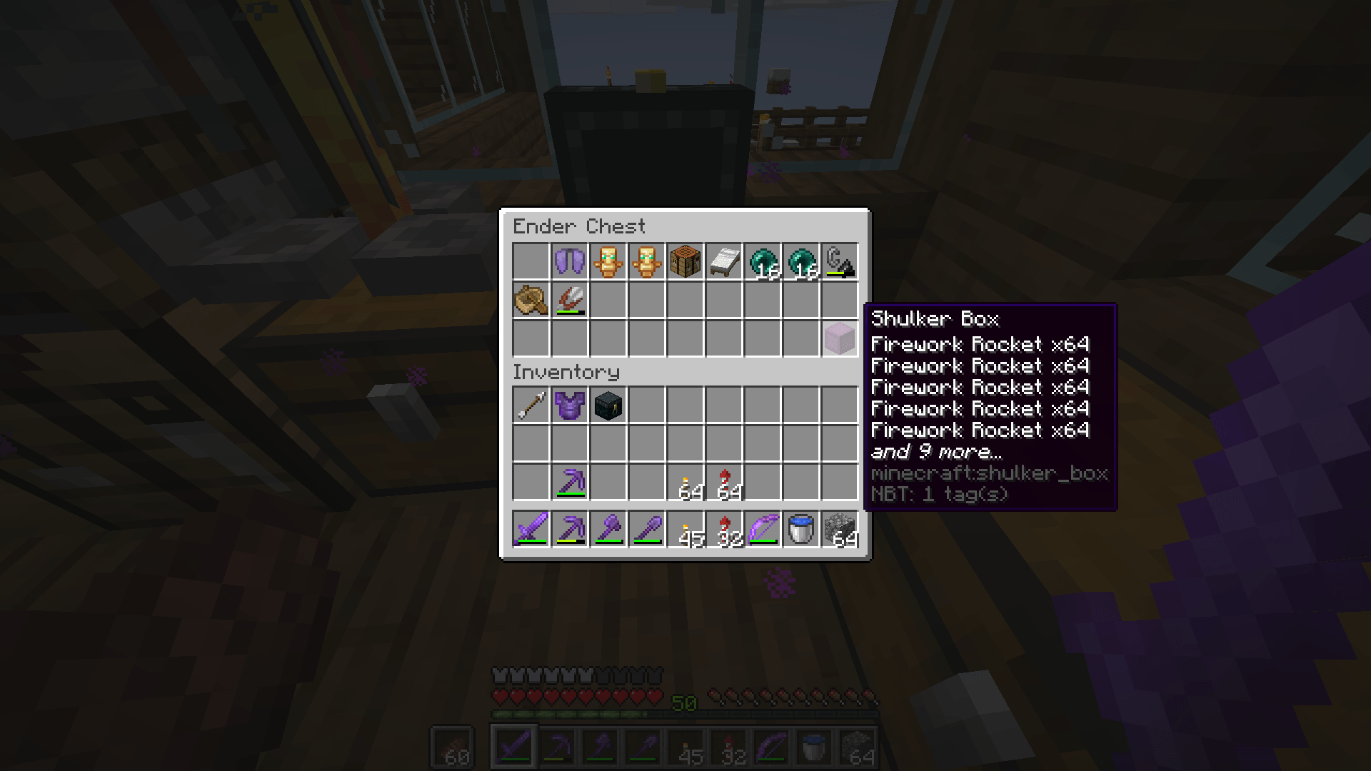 Rate my inventory and Ender Chest layout r/Minecraft