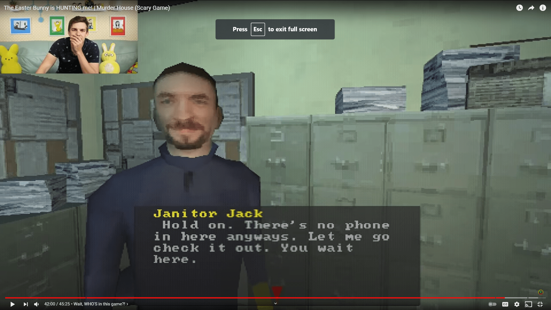 HaHa ! found Jacksepticeye in game Murder House playthrough by GT Live