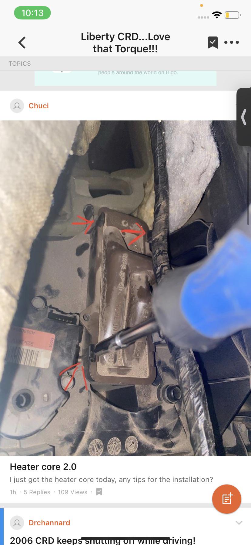 Heater core removal : r/JeepLiberty