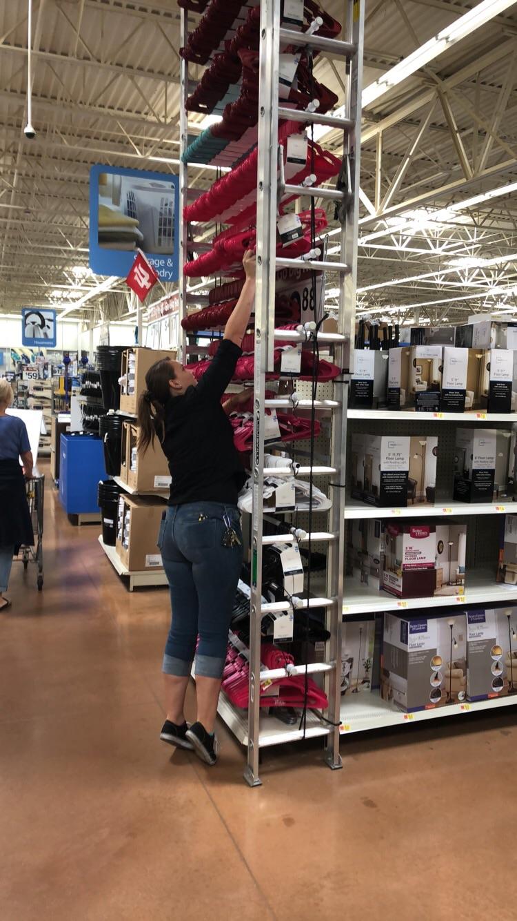 Improvised ladder shelving. OSHA approved? r/OSHA