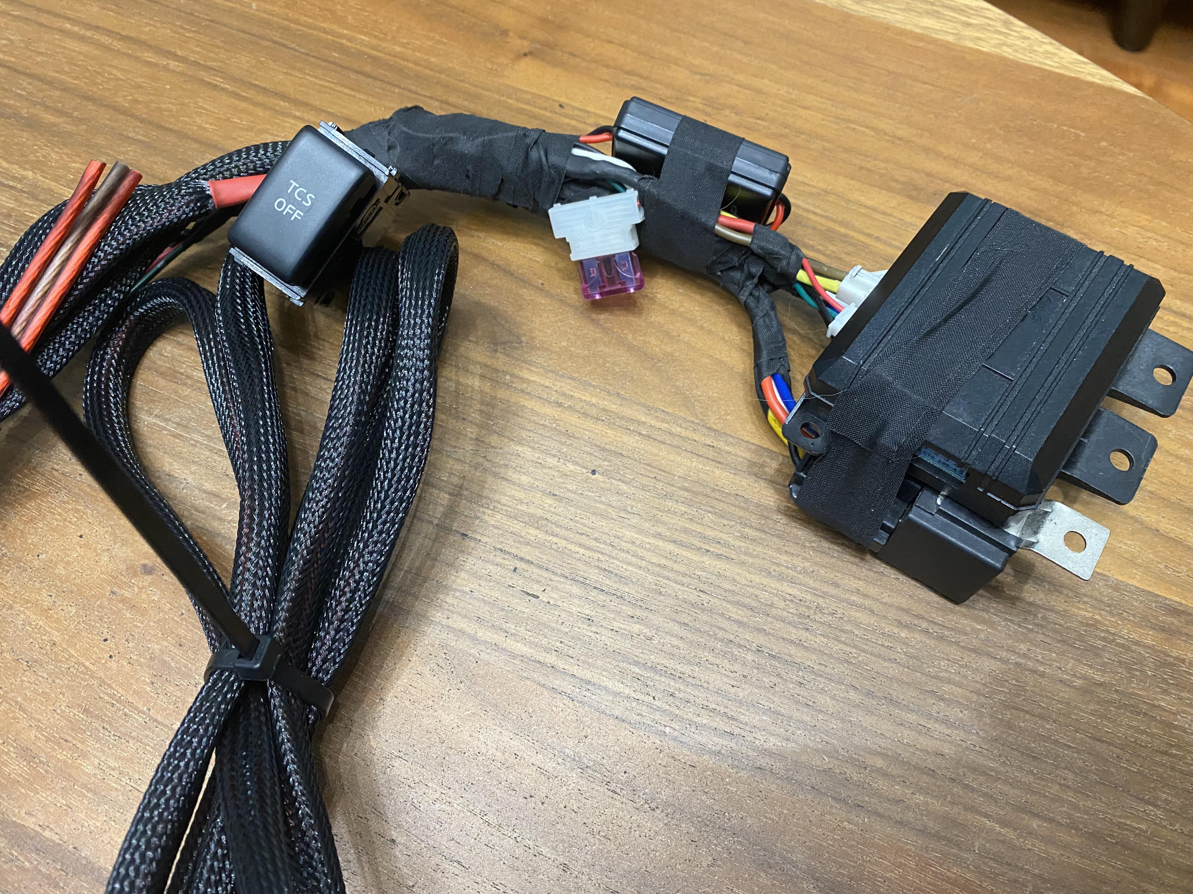 VDC off kit. Pushing the “TCS OFF” button kills yaw sensor and brake