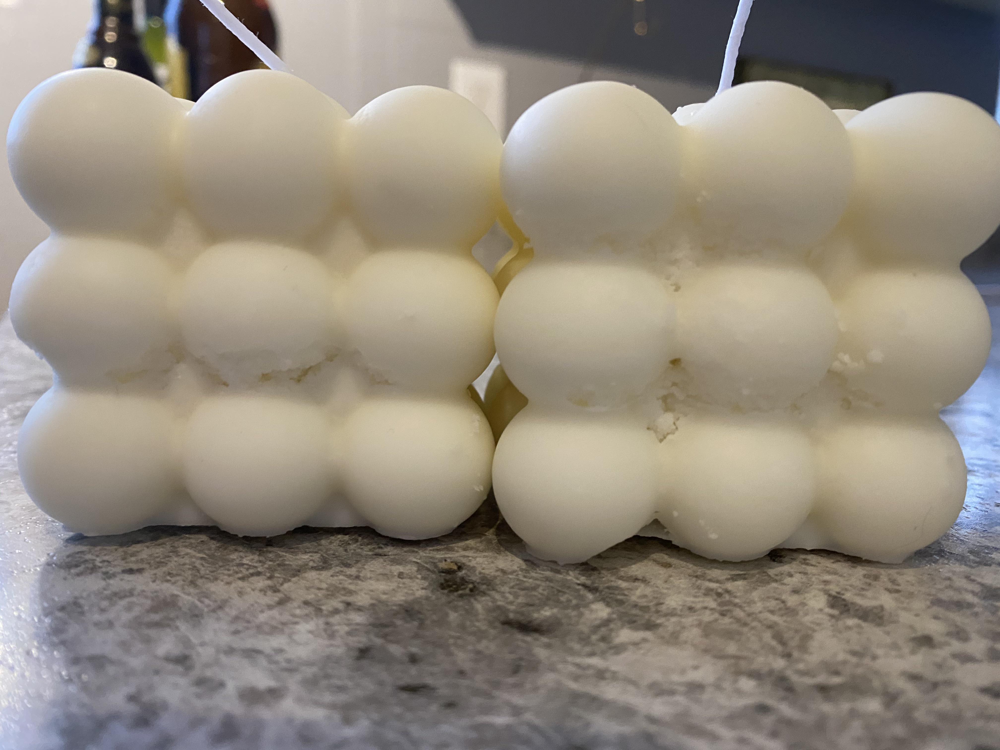 Anyone know why this is happening? Using soy wax, heating to 185F and