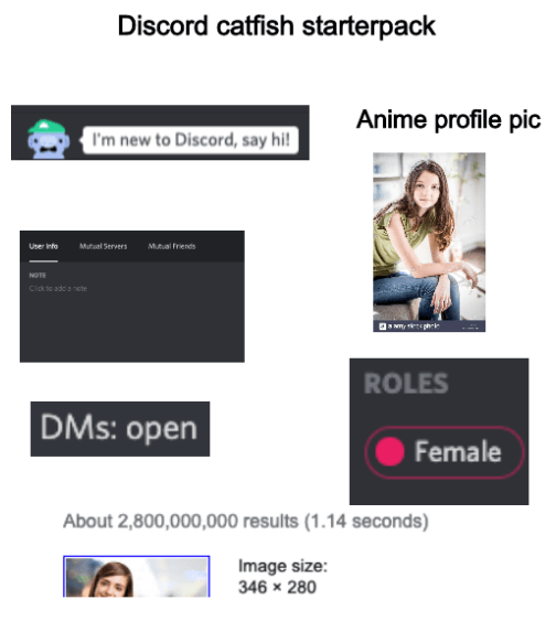 Discord catfish starterpack r/starterpacks