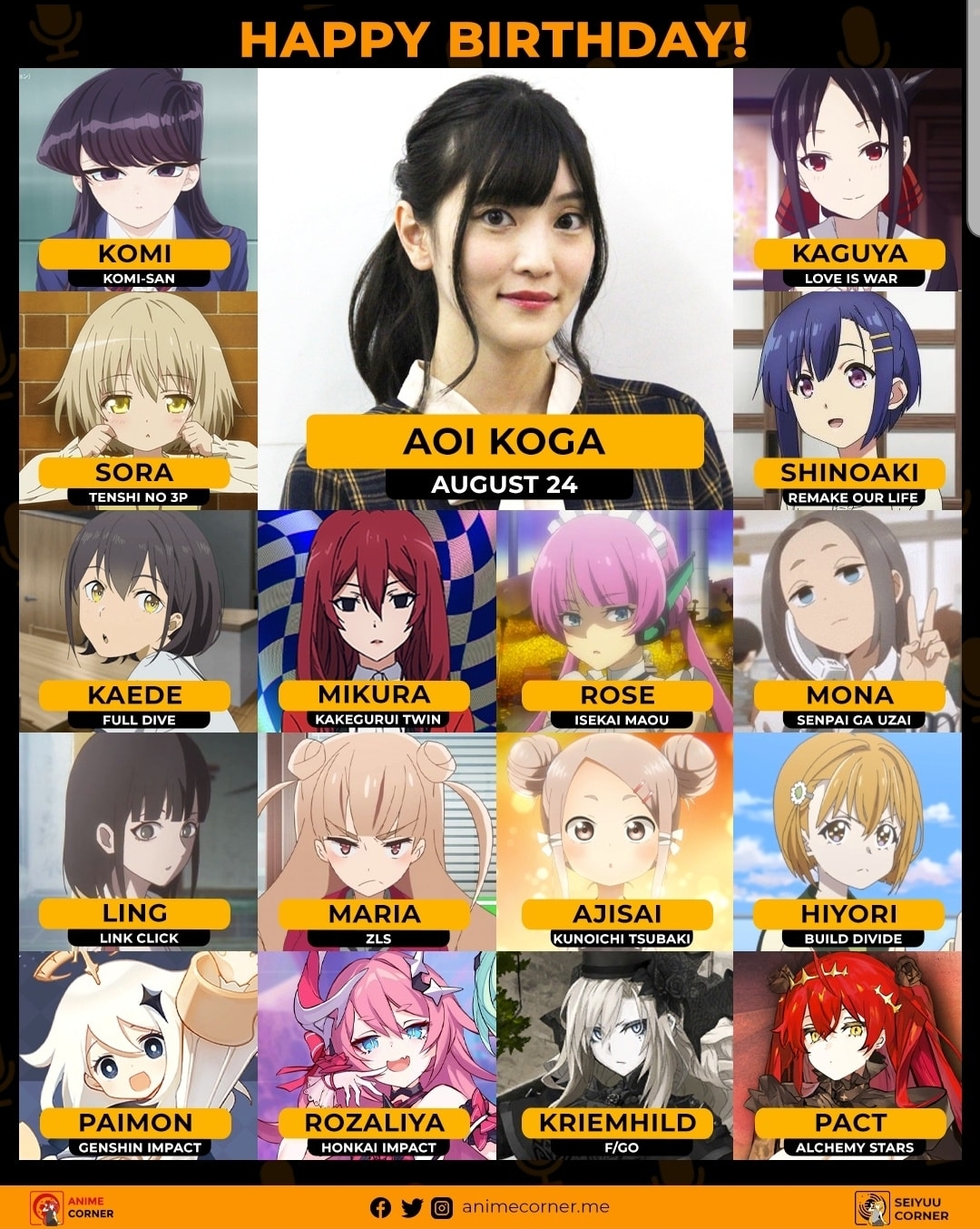 happy birthday paimon's Japanese va Genshin_Impact