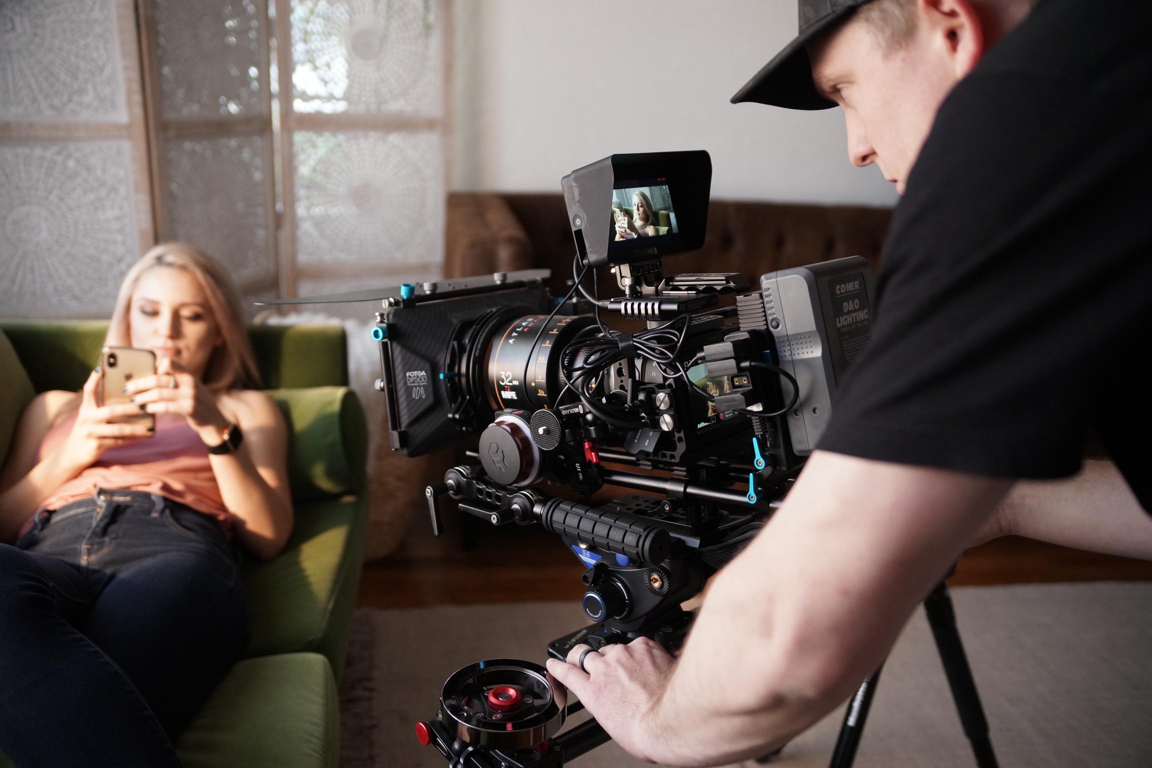 Filming anamorphic mode on the Blackmagic Pocket Cinema Camera 6k. The Atlas Orion lenses pair