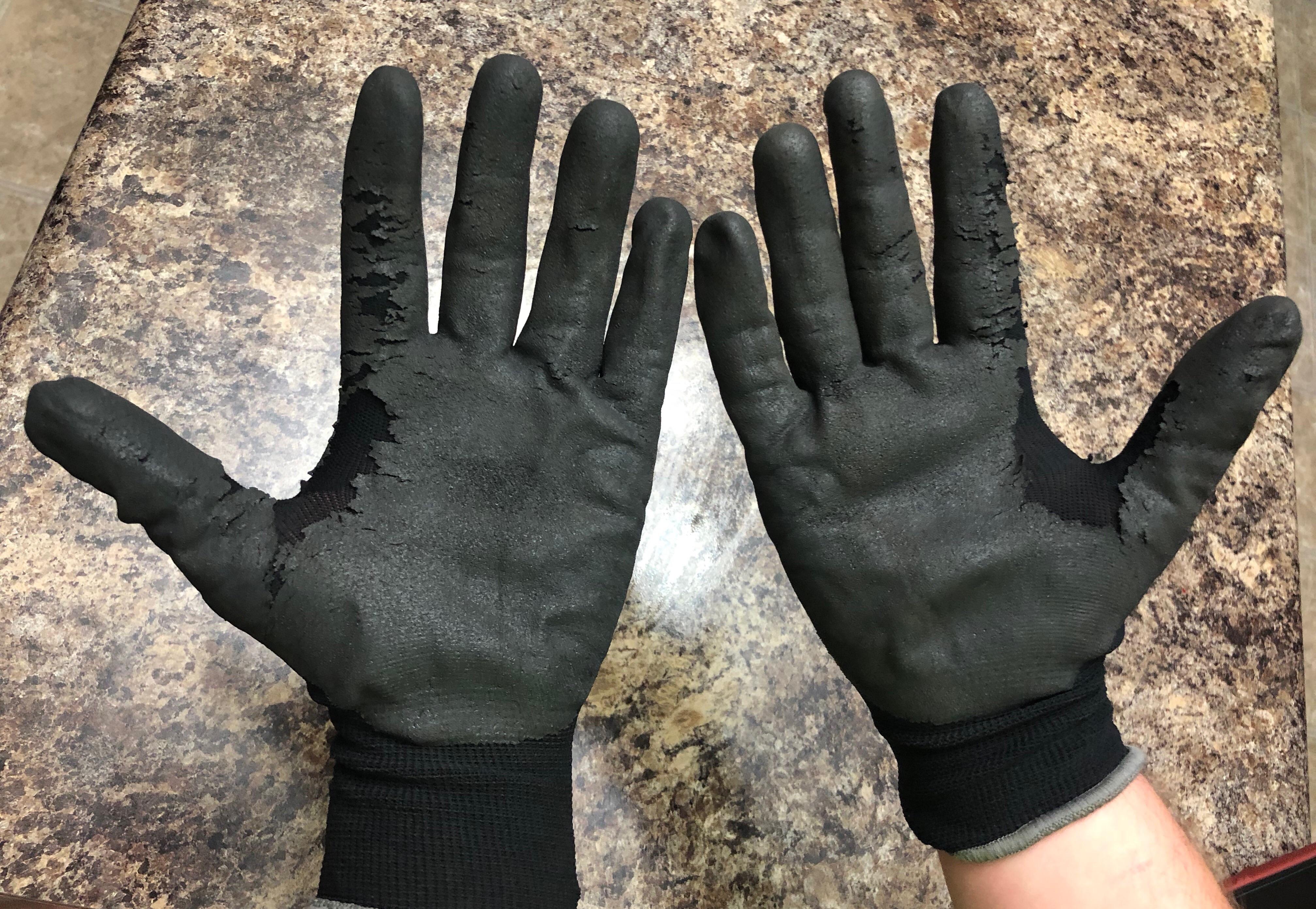 Nitrile gloves after 47 hours and 25,000 cases r/Wellworn