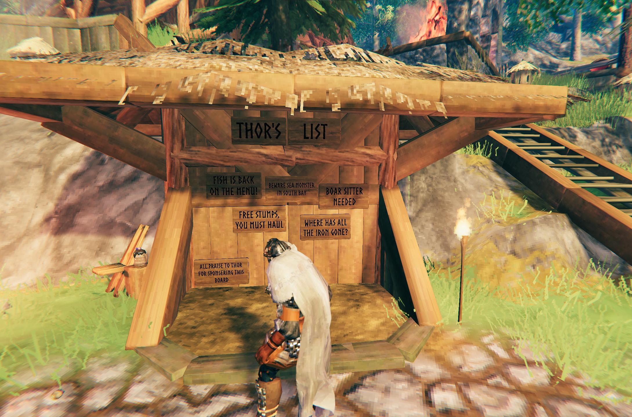 Made a Thor's List board, server buddies started posting. r/valheim